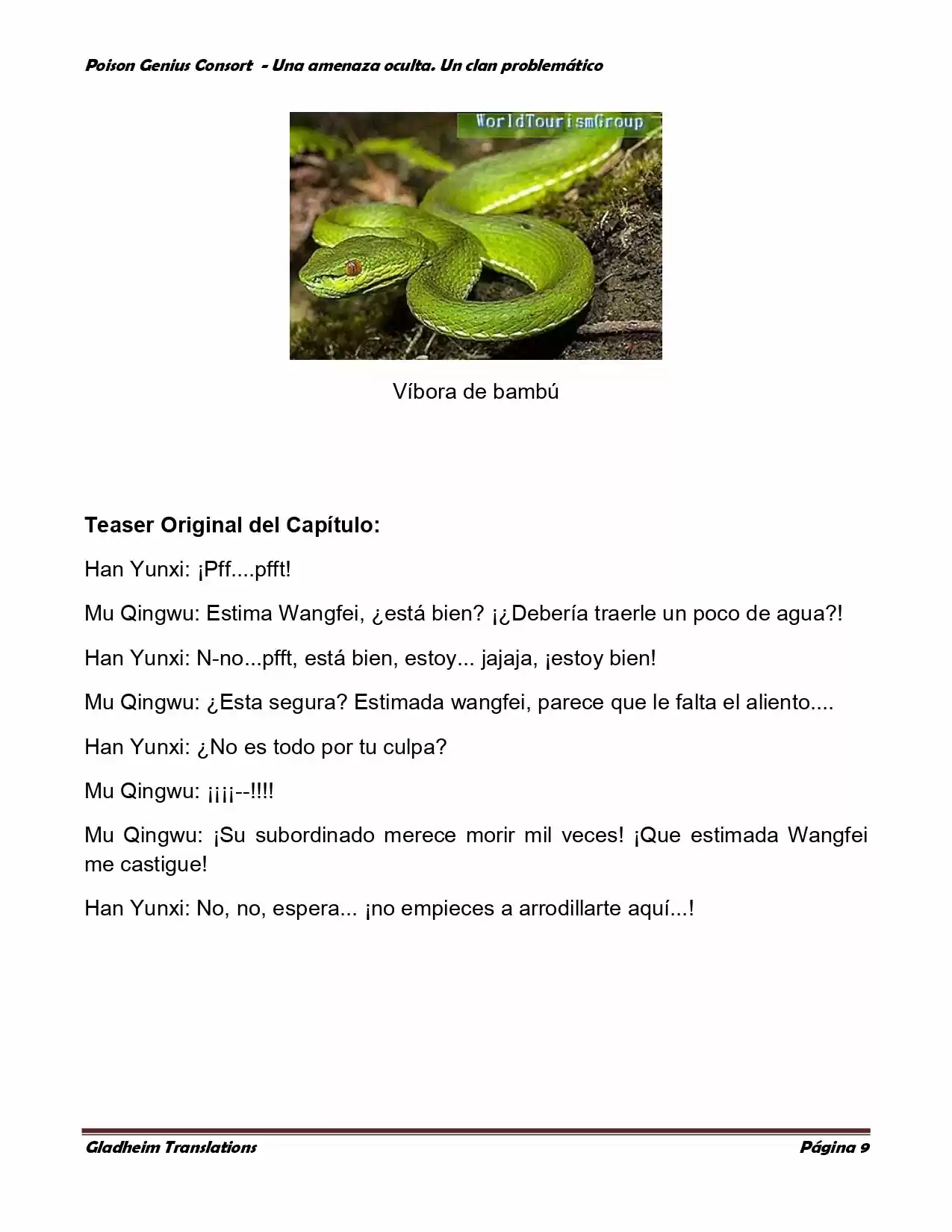 Poison Genious Consort (Novela) - Capítulo 79 - Página 9 - LectorTMOo