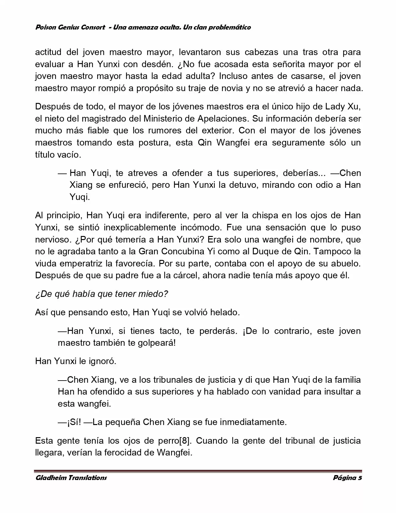 Poison Genious Consort (Novela) - Capítulo 80 - Página 5 - LectorTMOo