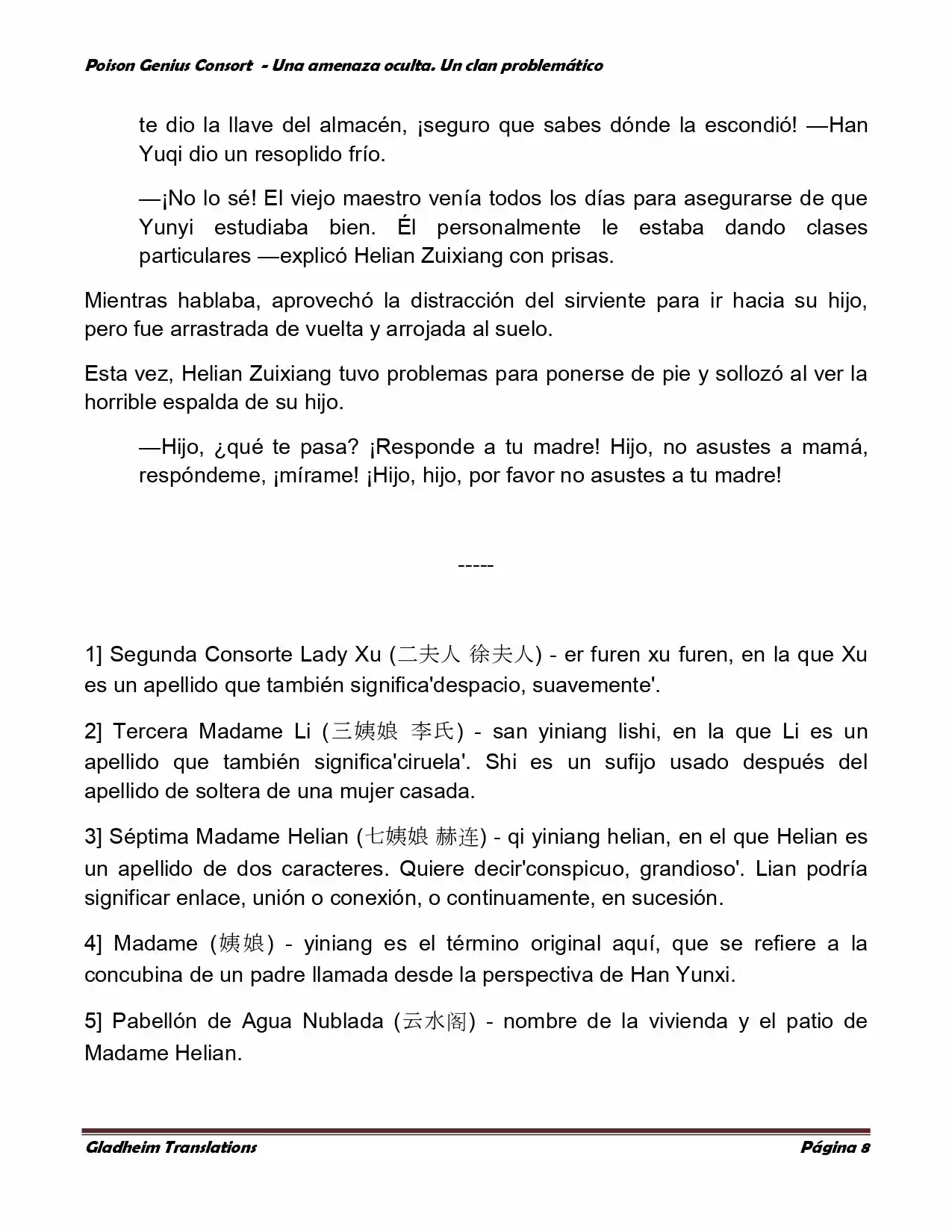 Poison Genious Consort (Novela) - Capítulo 80 - Página 8 - LectorTMOo