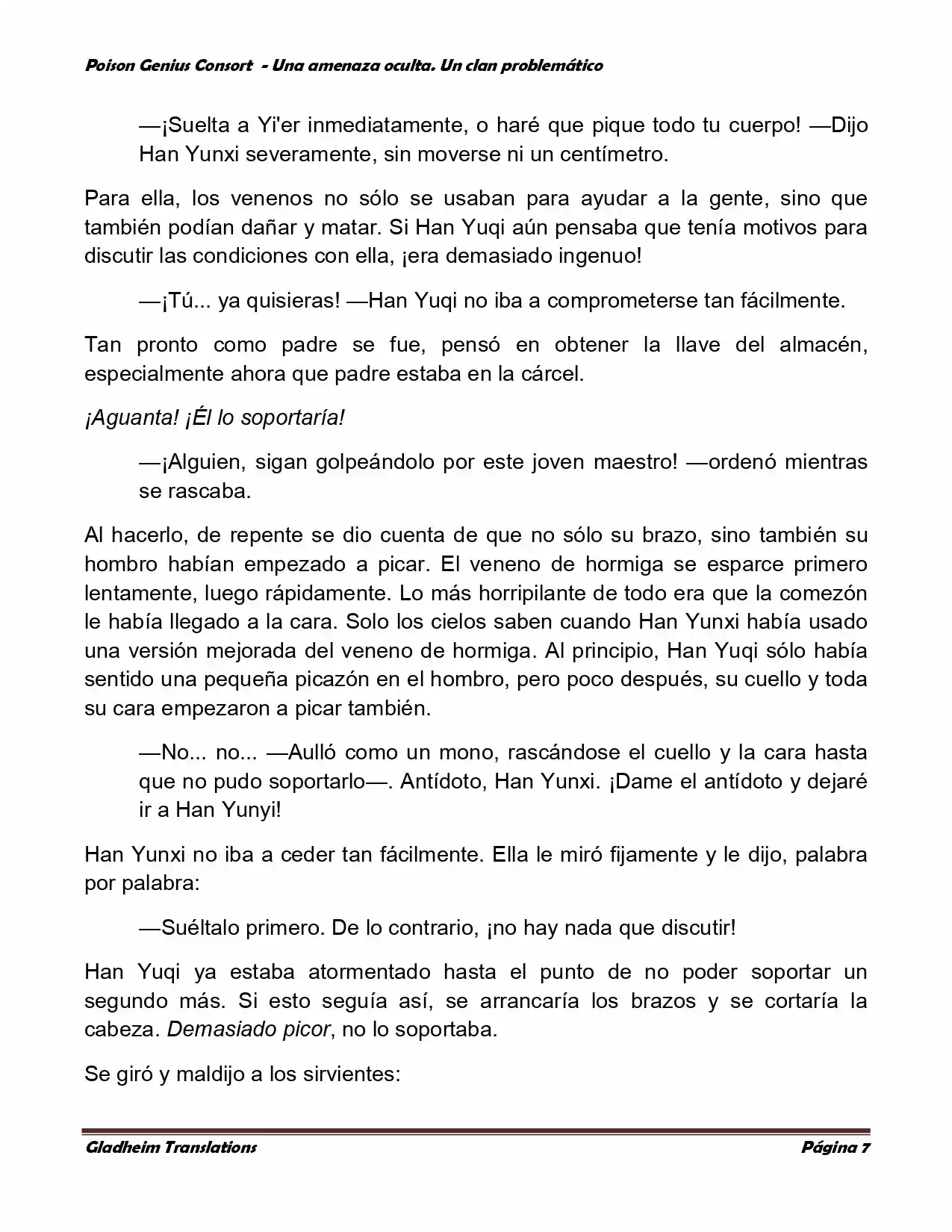 Poison Genious Consort (Novela) - Capítulo 81 - Página 7 - LectorTMOo