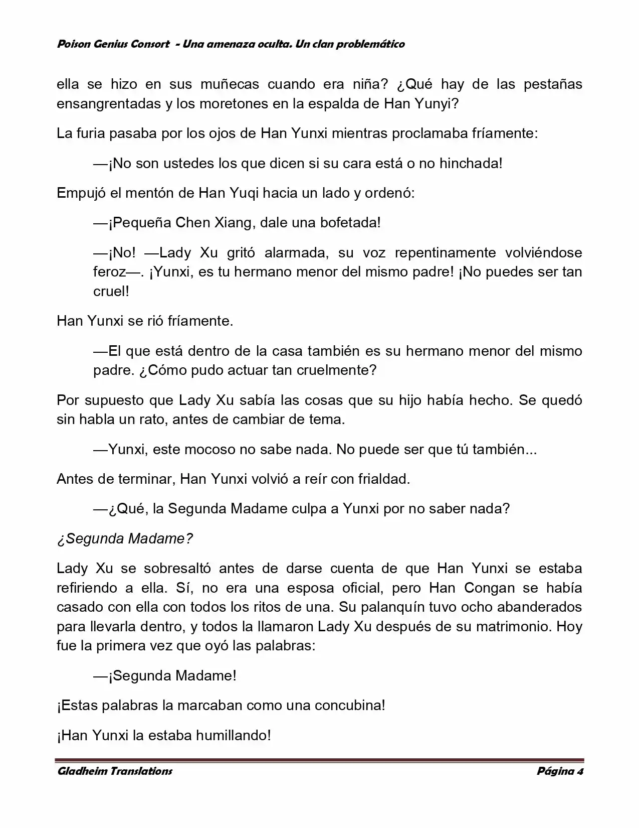 Poison Genious Consort (Novela) - Capítulo 83 - Página 4 - LectorTMOo