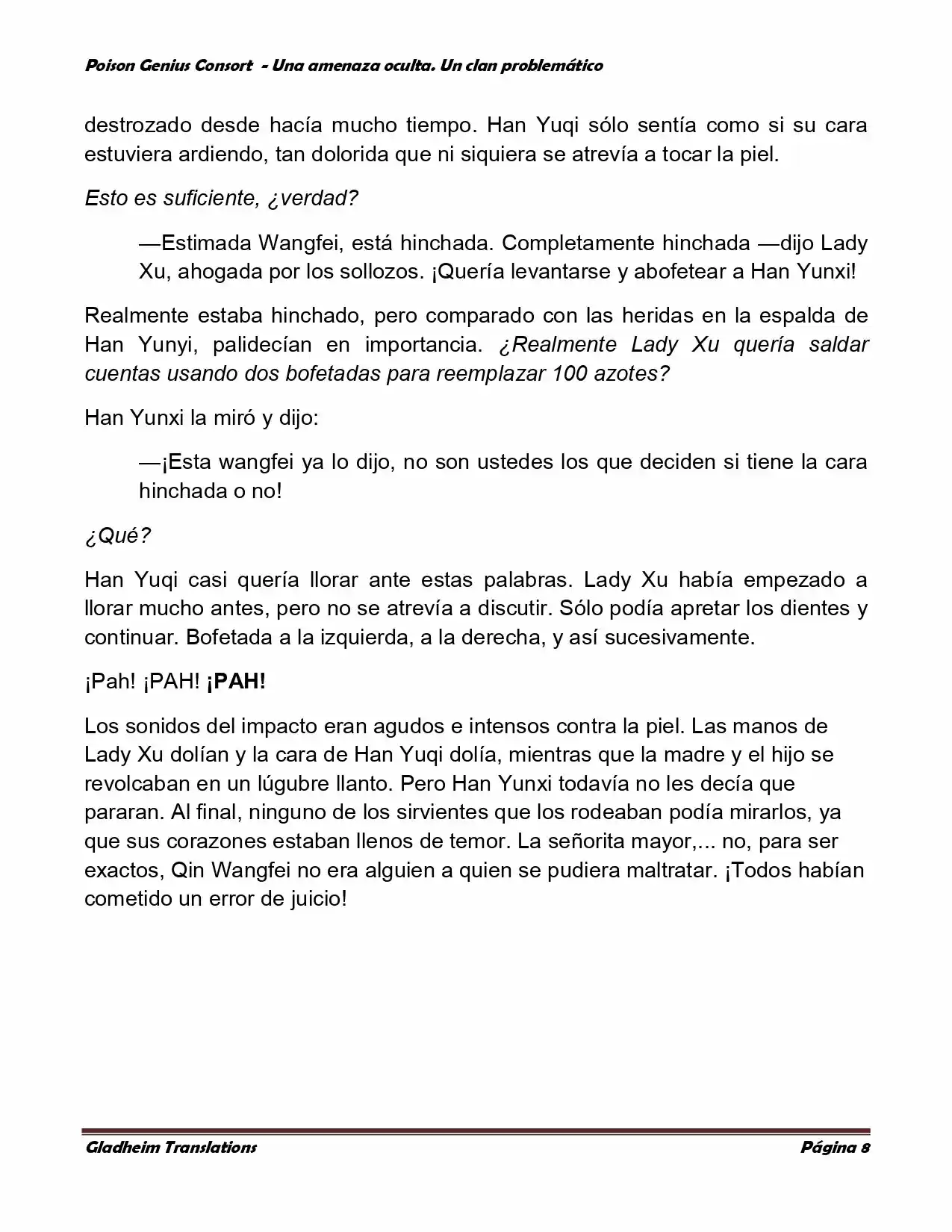 Poison Genious Consort (Novela) - Capítulo 83 - Página 8 - LectorTMOo