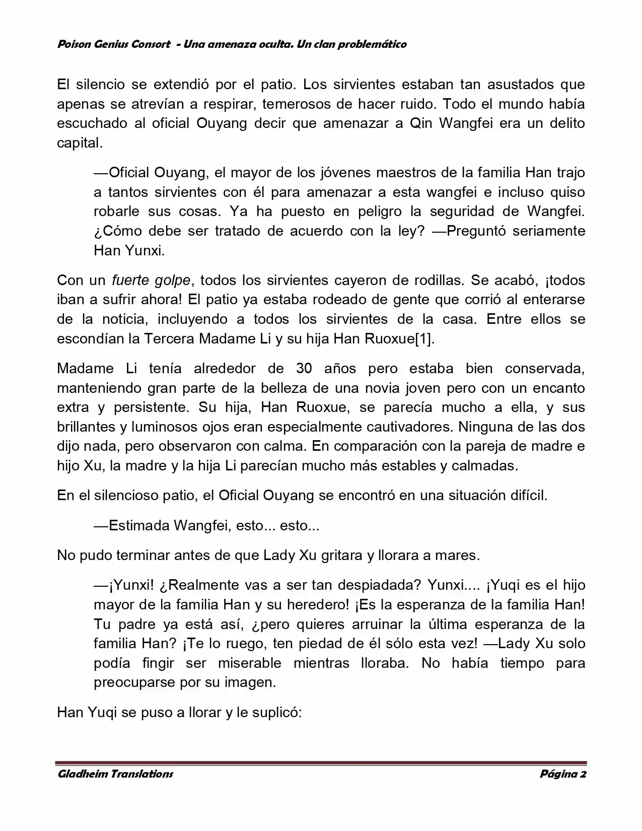 Poison Genious Consort (Novela) - Capítulo 84 - Página 2 - LectorTMOo