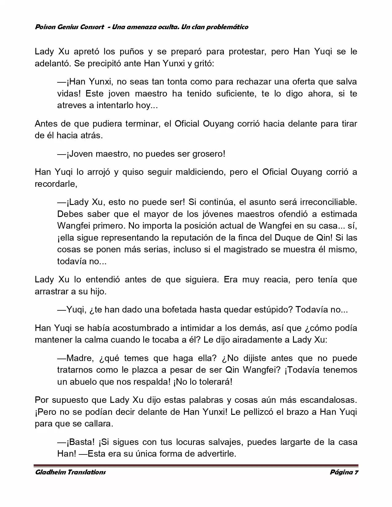 Poison Genious Consort (Novela) - Capítulo 84 - Página 7 - LectorTMOo