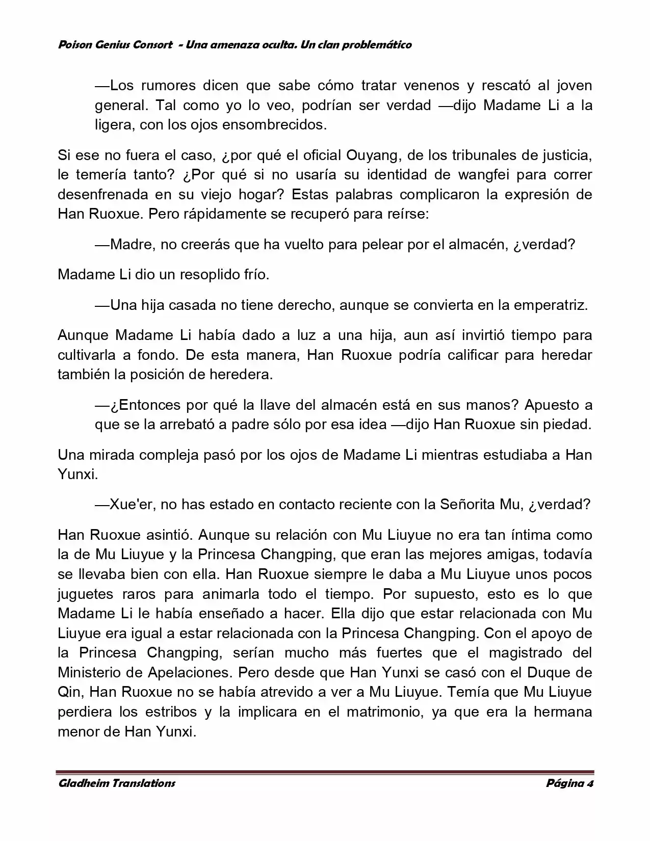 Poison Genious Consort (Novela) - Capítulo 85 - Página 4 - LectorTMOo