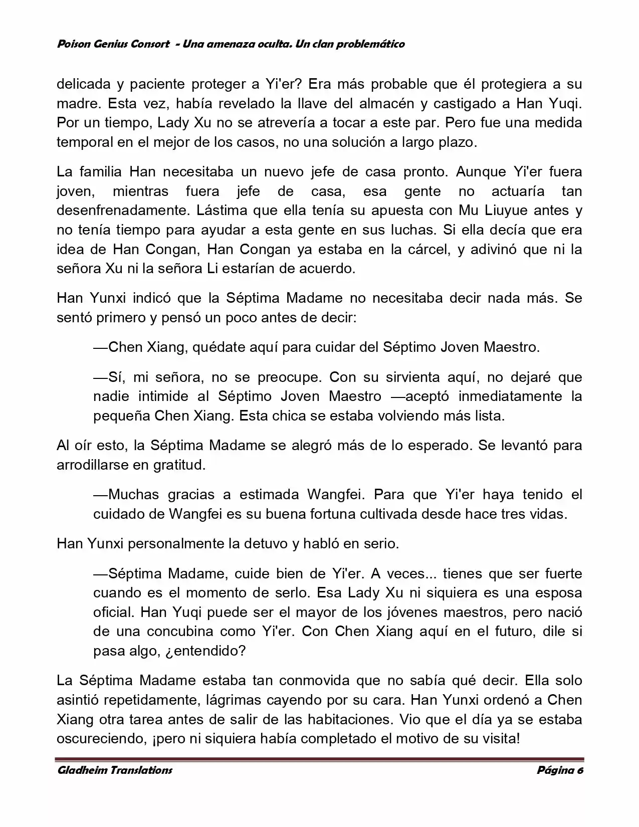 Poison Genious Consort (Novela) - Capítulo 85 - Página 6 - LectorTMOo