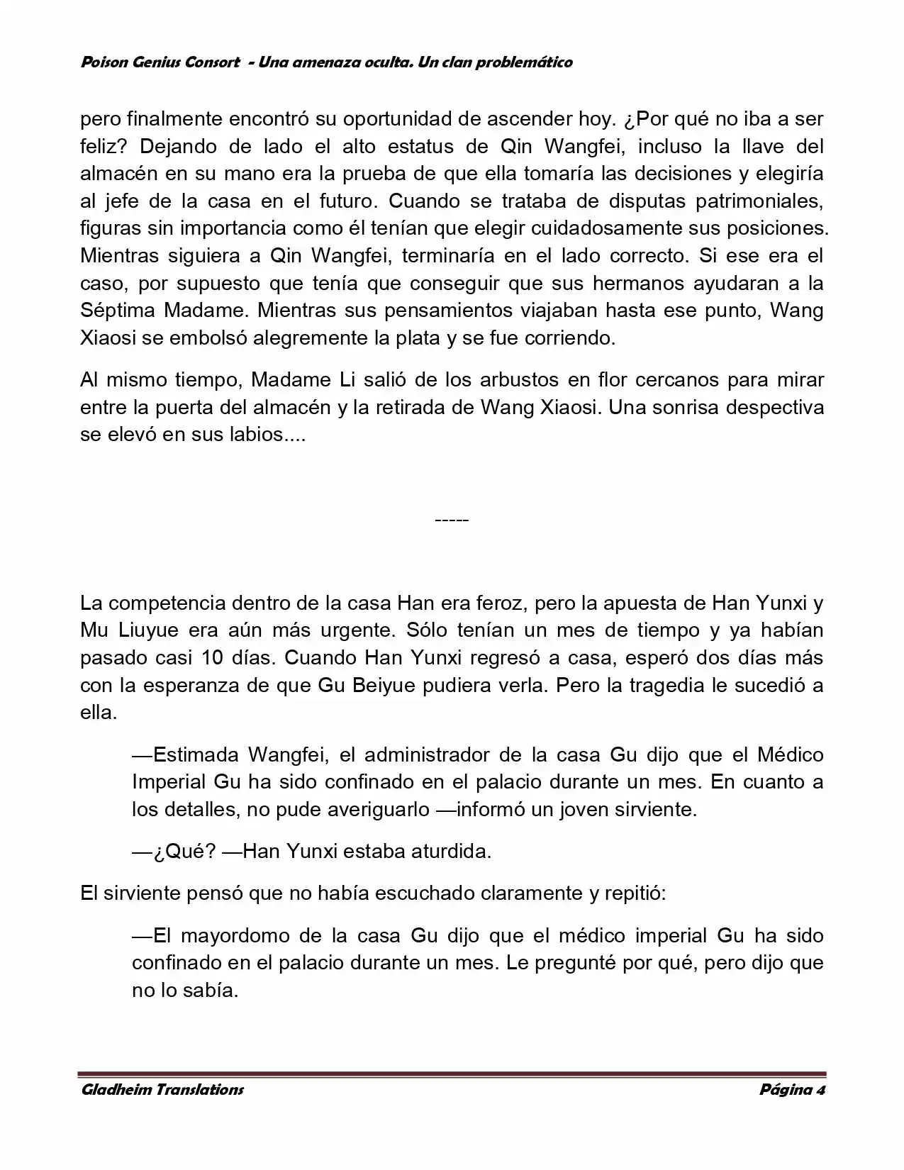 Poison Genious Consort (Novela) - Capítulo 86 - Página 4 - LectorTMOo
