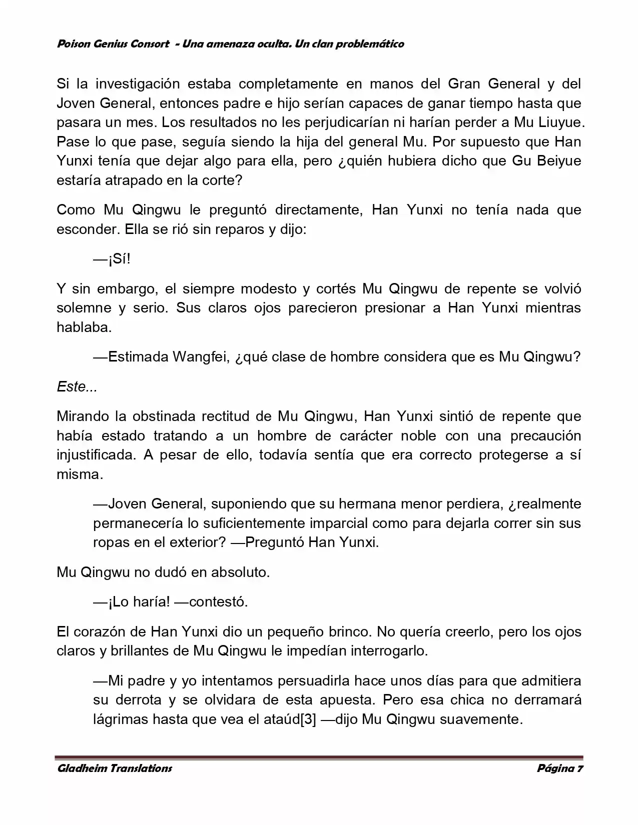 Poison Genious Consort (Novela) - Capítulo 86 - Página 7 - LectorTMOo