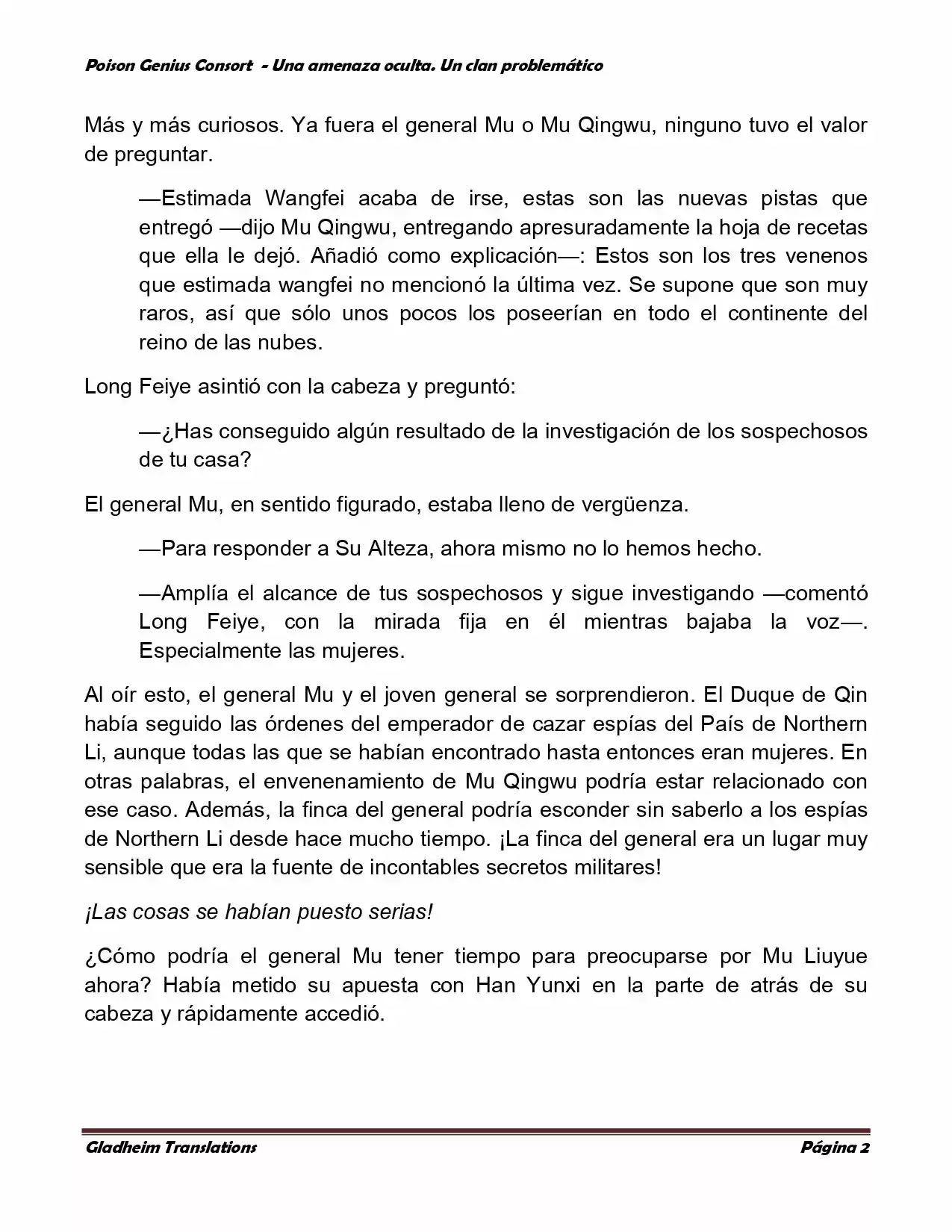 Poison Genious Consort (Novela) - Capítulo 87 - Página 2 - LectorTMOo