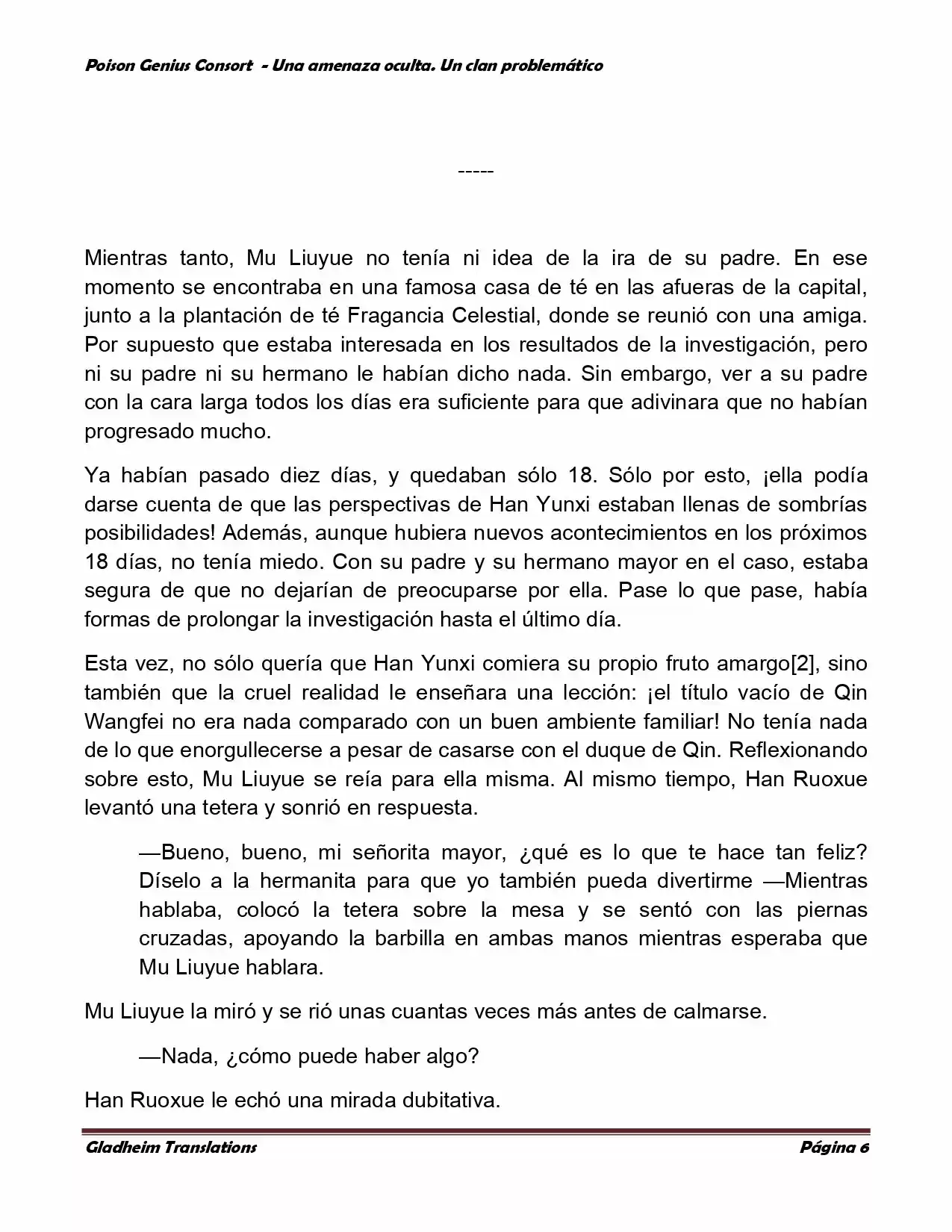 Poison Genious Consort (Novela) - Capítulo 87 - Página 6 - LectorTMOo