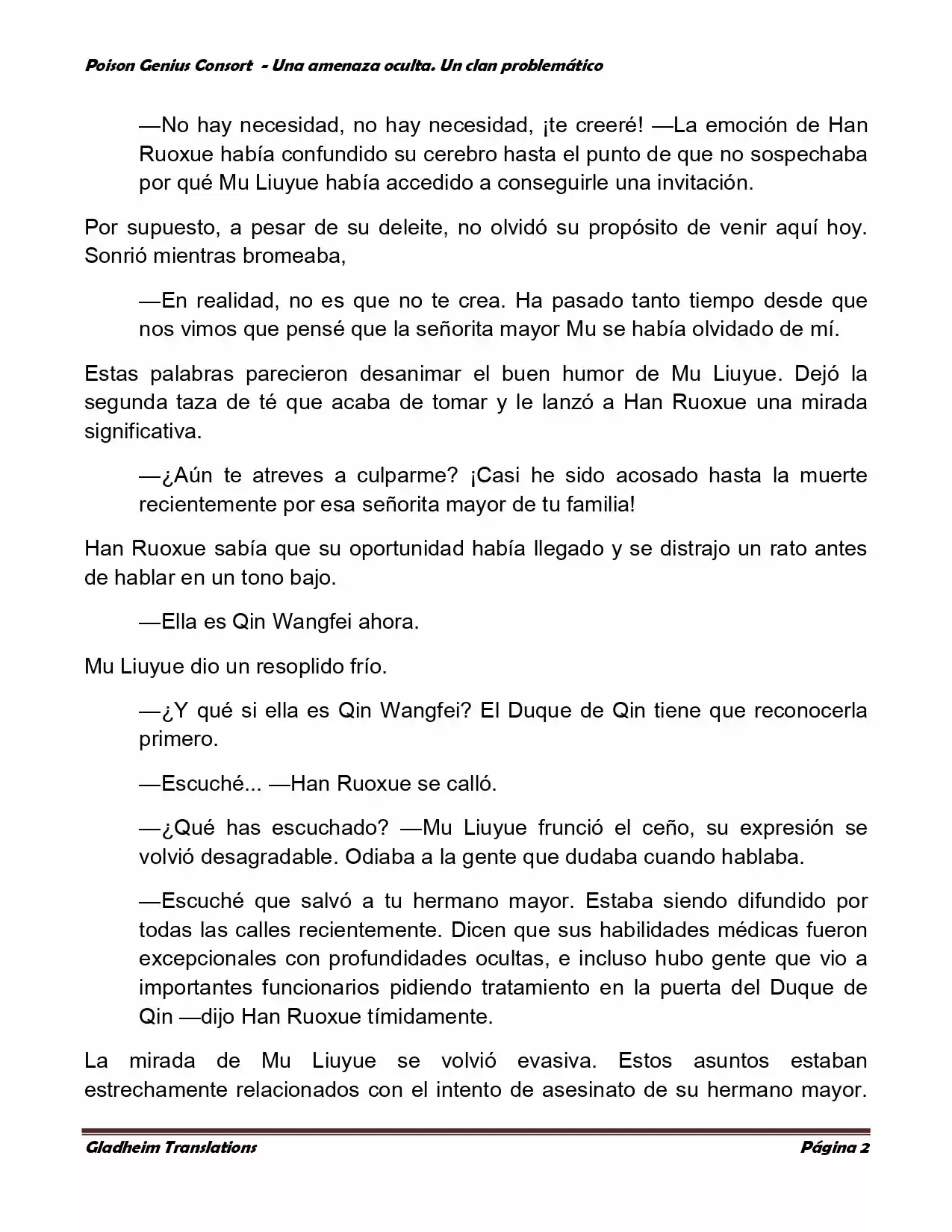 Poison Genious Consort (Novela) - Capítulo 88 - Página 2 - LectorTMOo