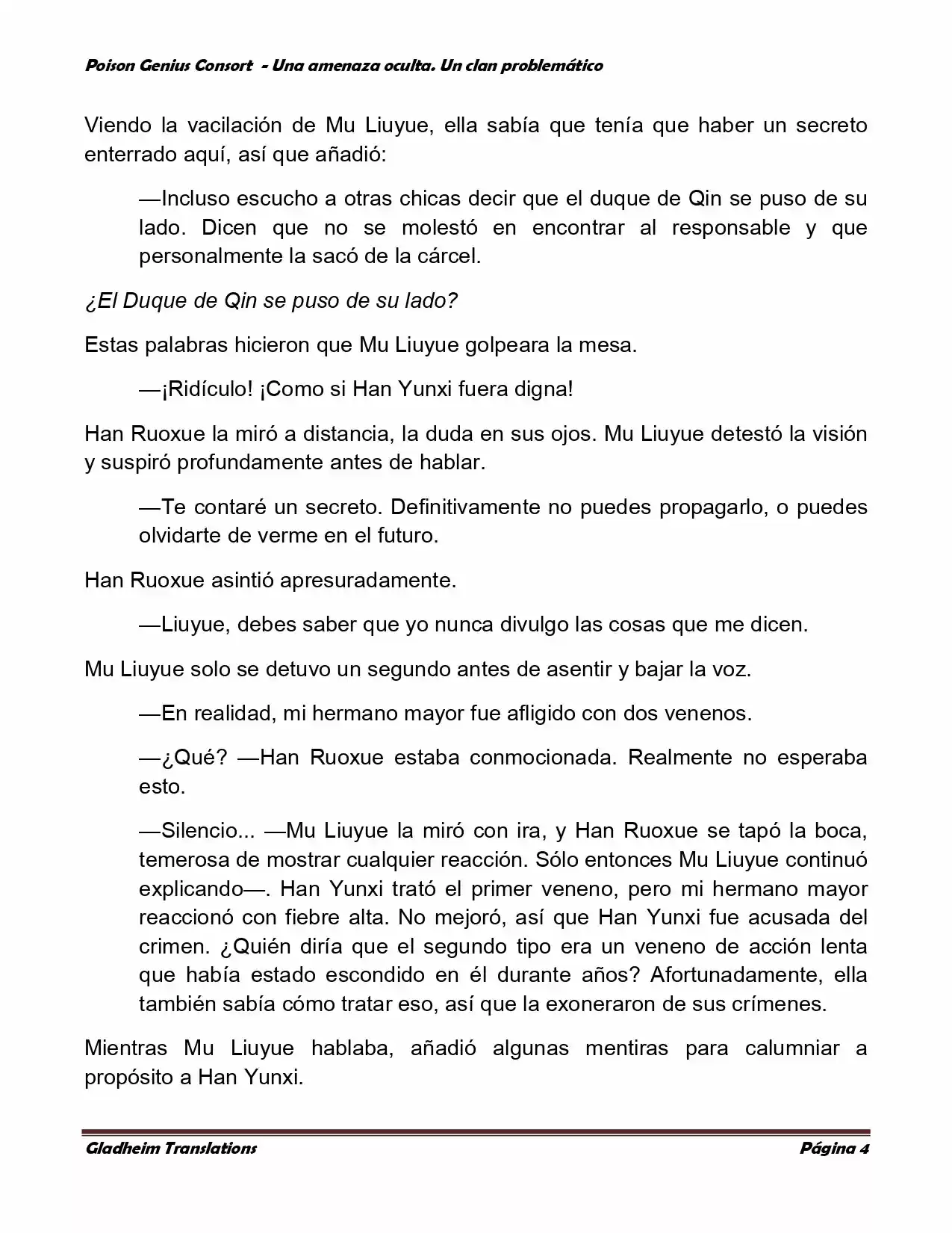 Poison Genious Consort (Novela) - Capítulo 88 - Página 4 - LectorTMOo