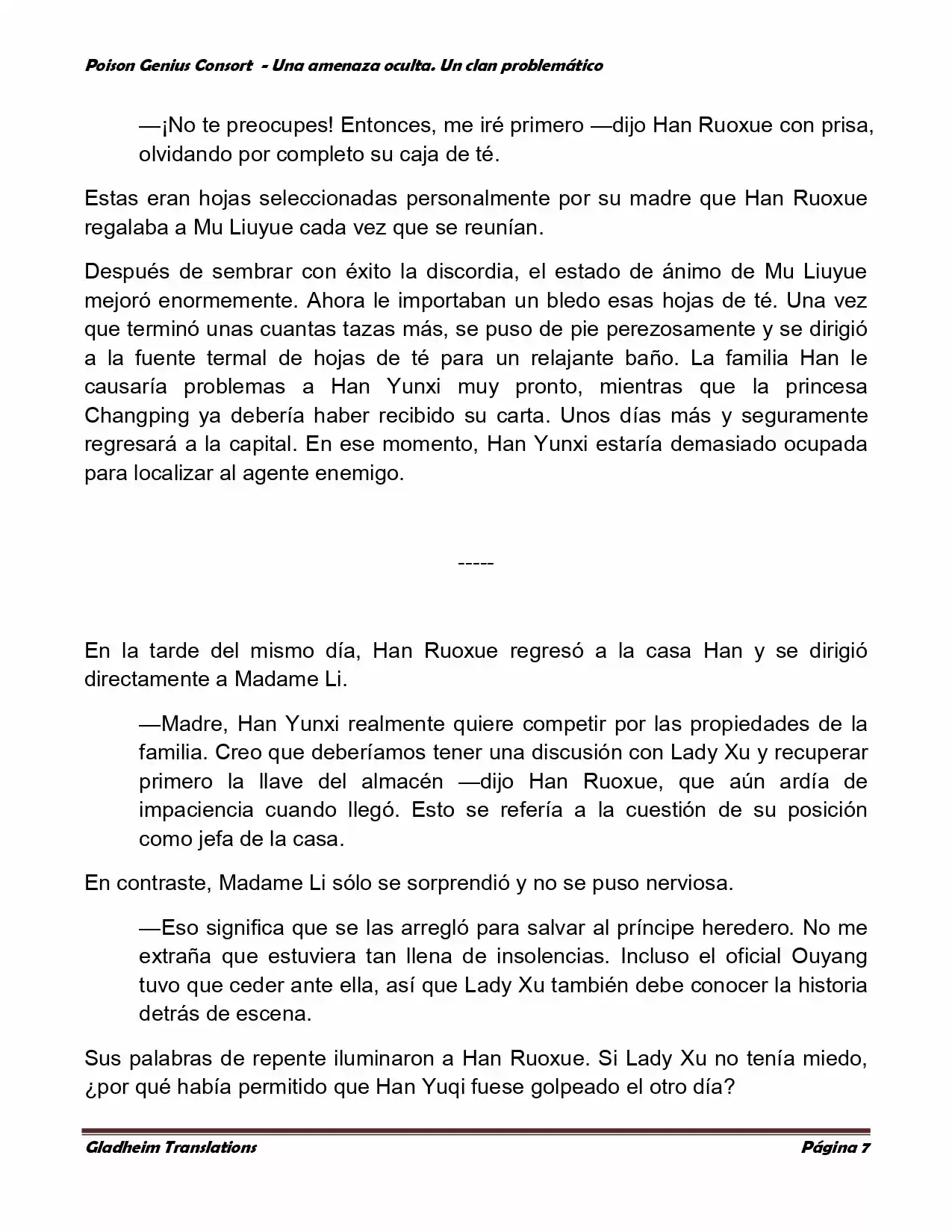 Poison Genious Consort (Novela) - Capítulo 88 - Página 7 - LectorTMOo