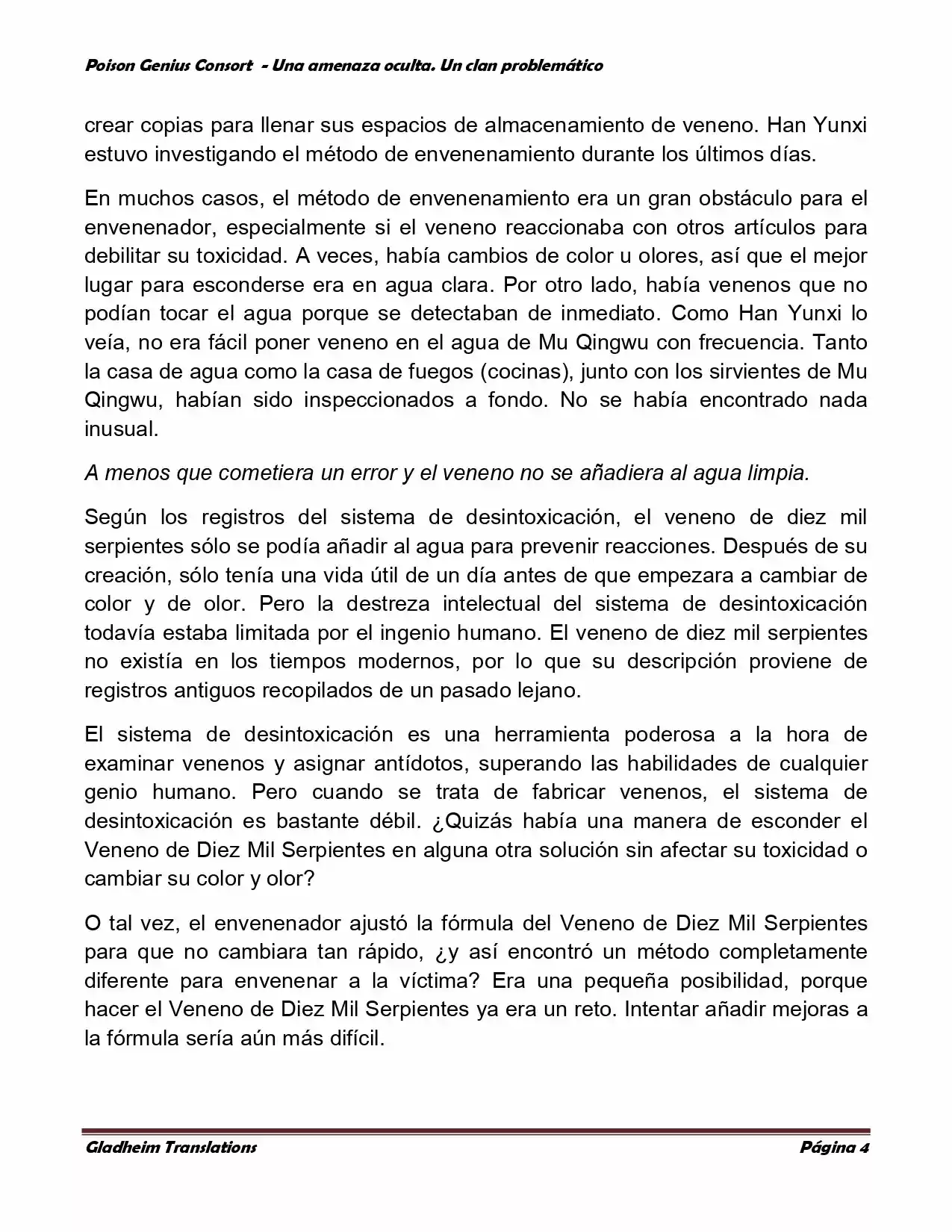 Poison Genious Consort (Novela) - Capítulo 89 - Página 4 - LectorTMOo