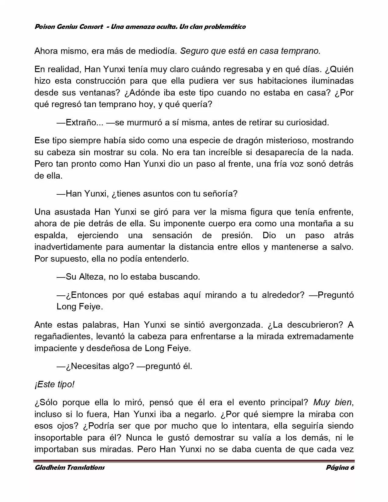 Poison Genious Consort (Novela) - Capítulo 89 - Página 6 - LectorTMOo