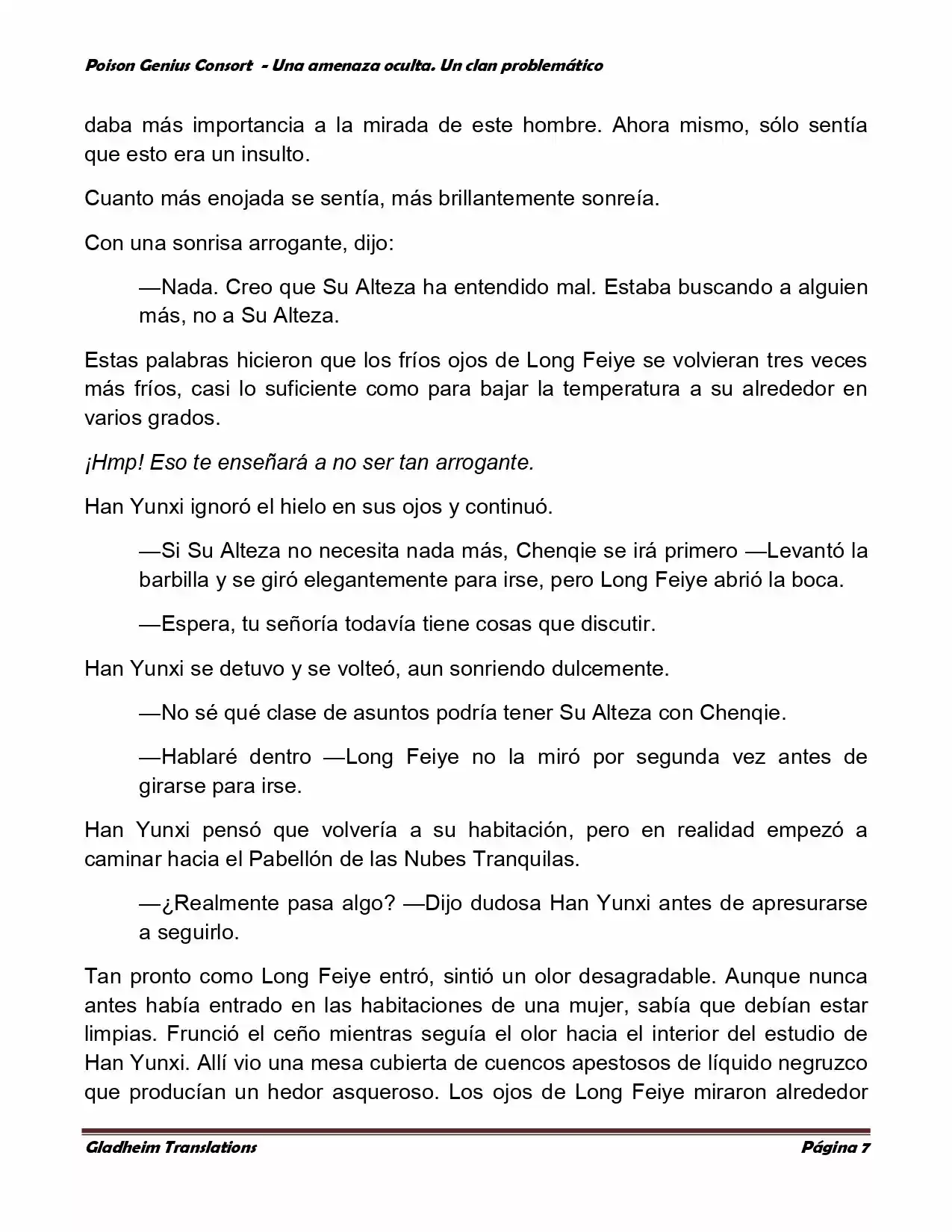 Poison Genious Consort (Novela) - Capítulo 89 - Página 7 - LectorTMOo