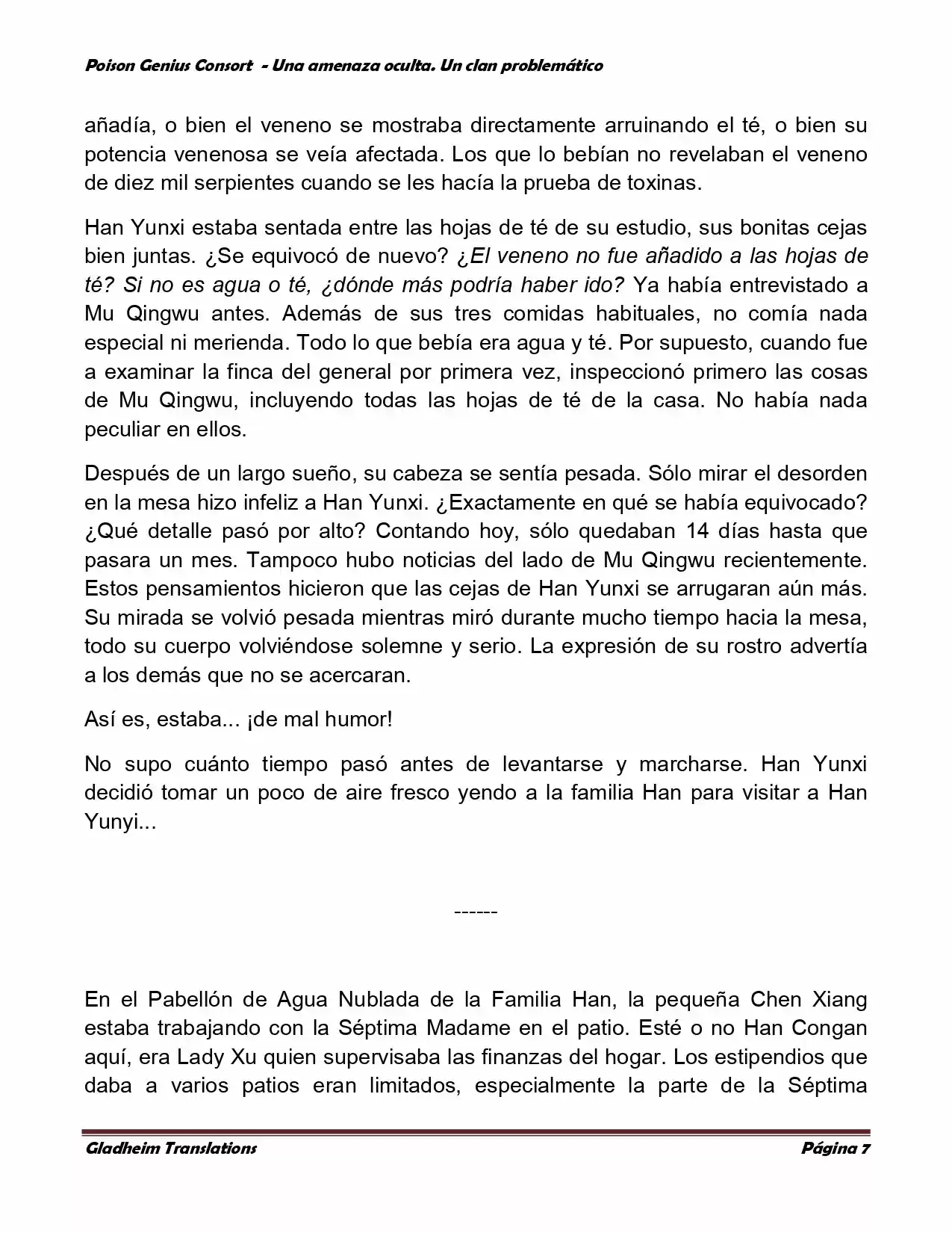 Poison Genious Consort (Novela) - Capítulo 90 - Página 7 - LectorTMOo