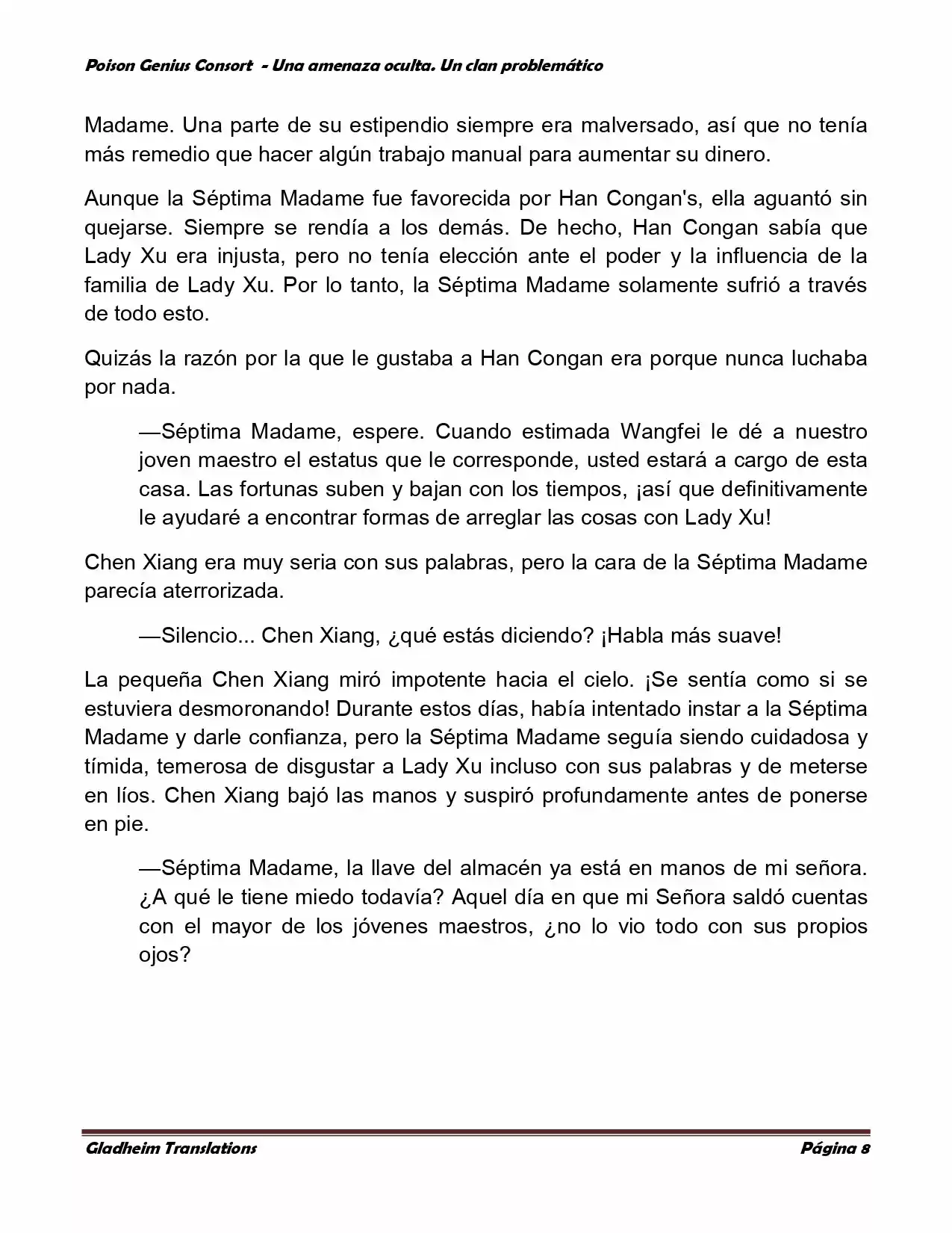 Poison Genious Consort (Novela) - Capítulo 90 - Página 8 - LectorTMOo