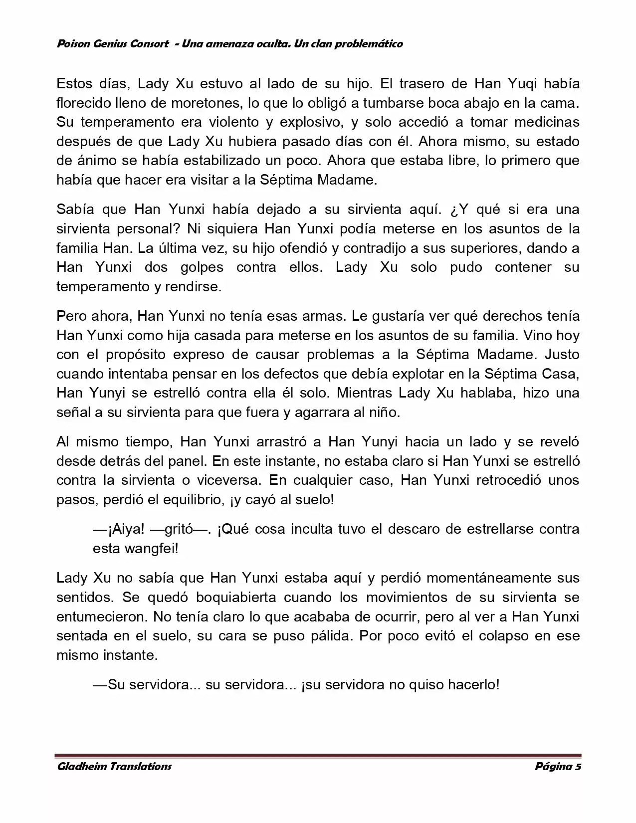 Poison Genious Consort (Novela) - Capítulo 91 - Página 5 - LectorTMOo