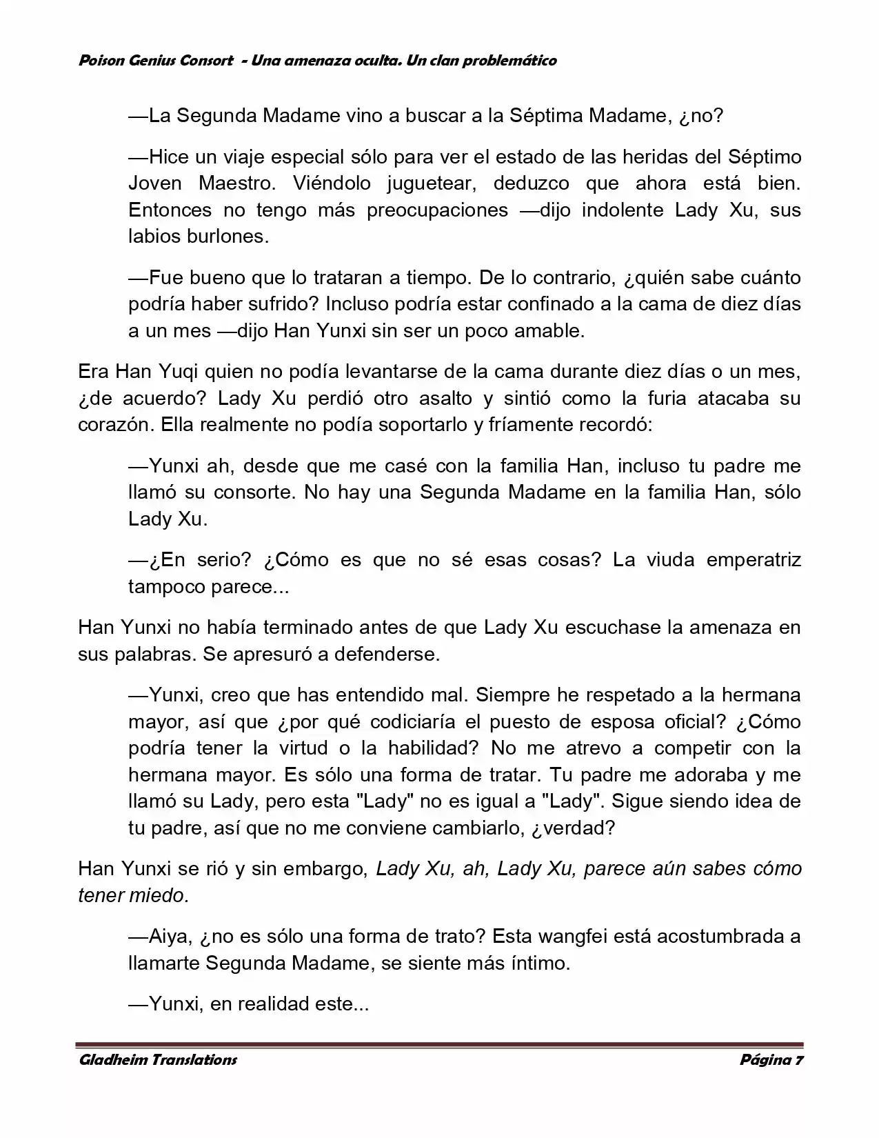 Poison Genious Consort (Novela) - Capítulo 91 - Página 7 - LectorTMOo