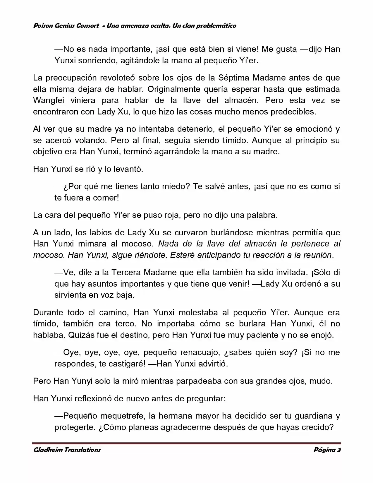 Poison Genious Consort (Novela) - Capítulo 92 - Página 3 - LectorTMOo