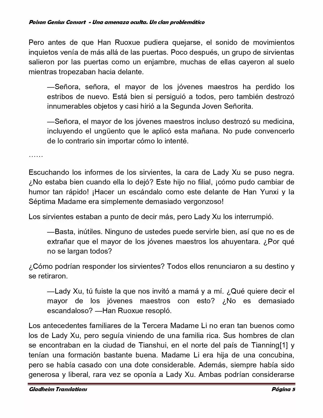 Poison Genious Consort (Novela) - Capítulo 92 - Página 5 - LectorTMOo