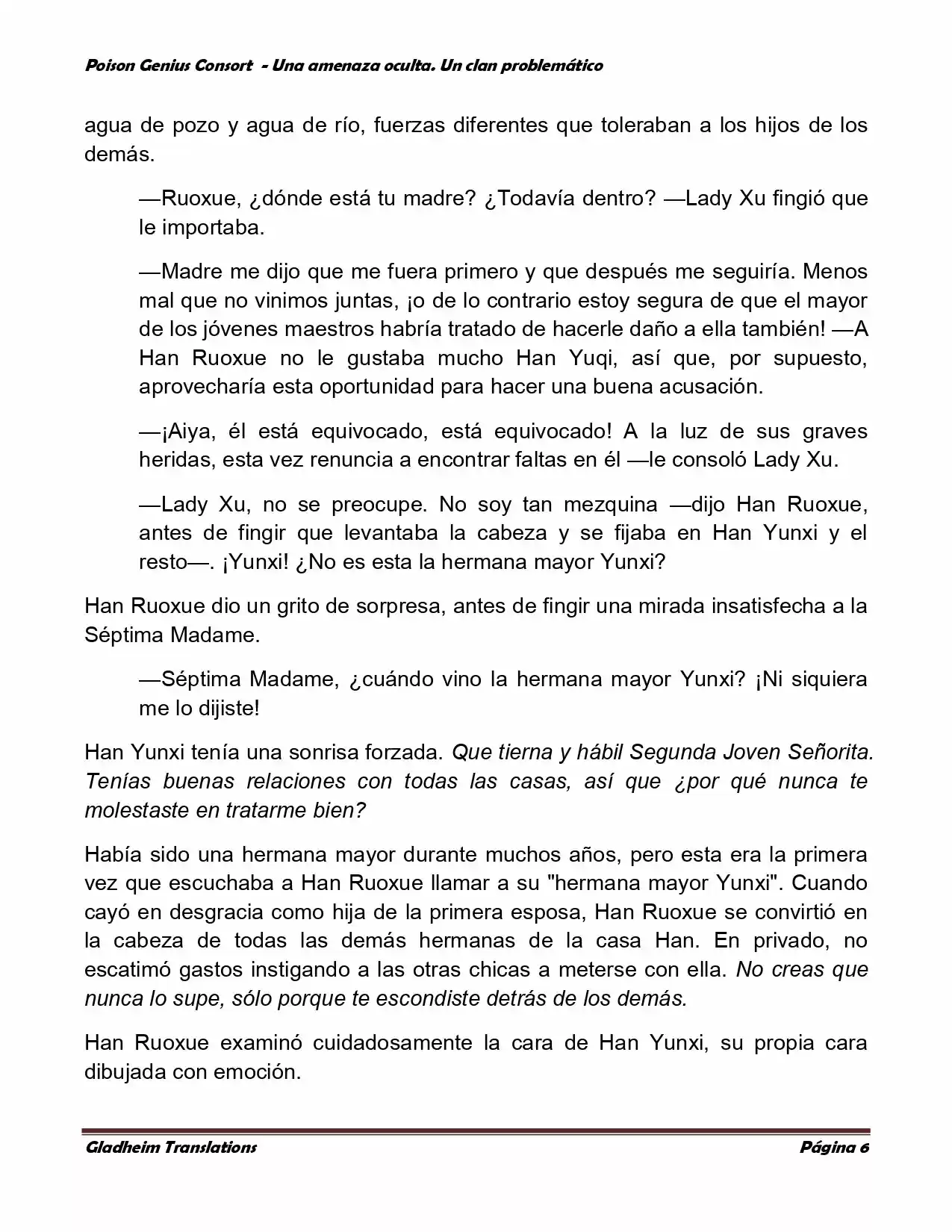 Poison Genious Consort (Novela) - Capítulo 92 - Página 6 - LectorTMOo
