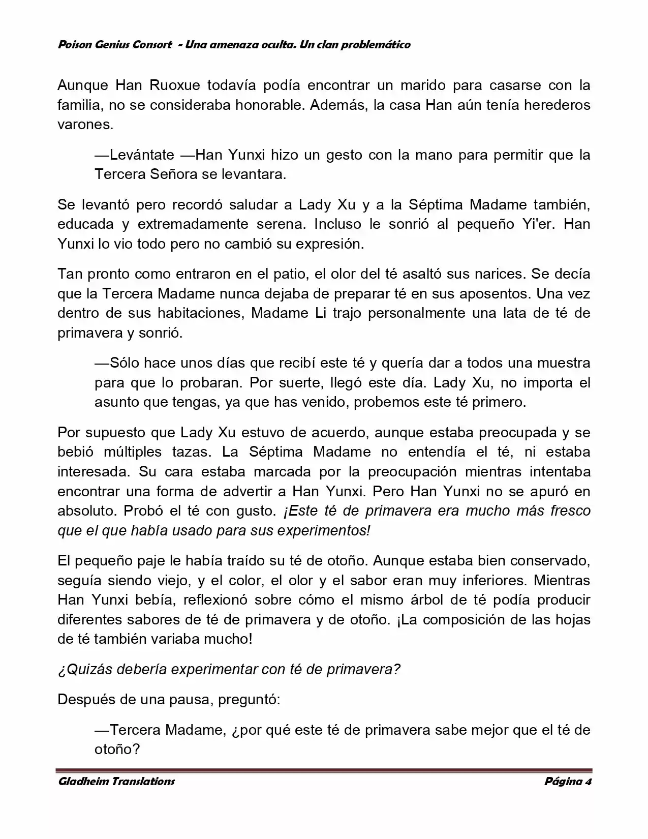 Poison Genious Consort (Novela) - Capítulo 93 - Página 4 - LectorTMOo