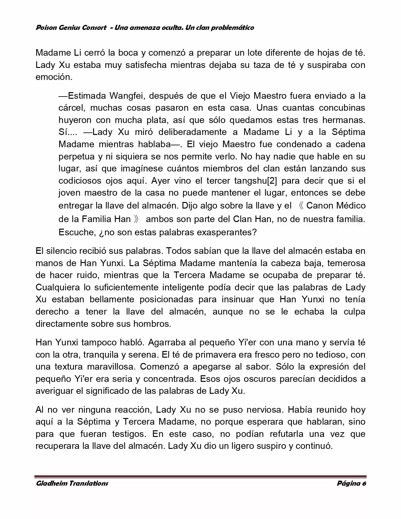 Poison Genious Consort (Novela) - Capítulo 93 - Página 6 - LectorTMOo
