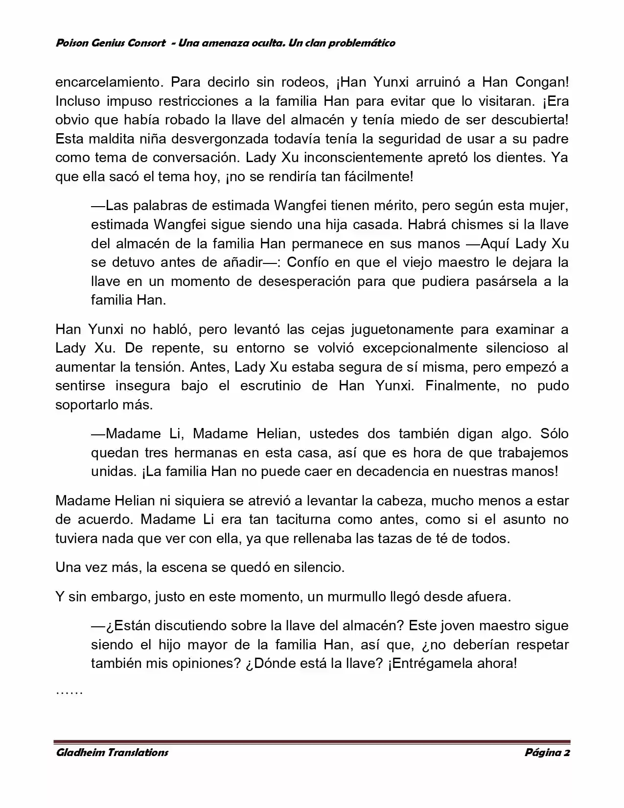 Poison Genious Consort (Novela) - Capítulo 94 - Página 2 - LectorTMOo