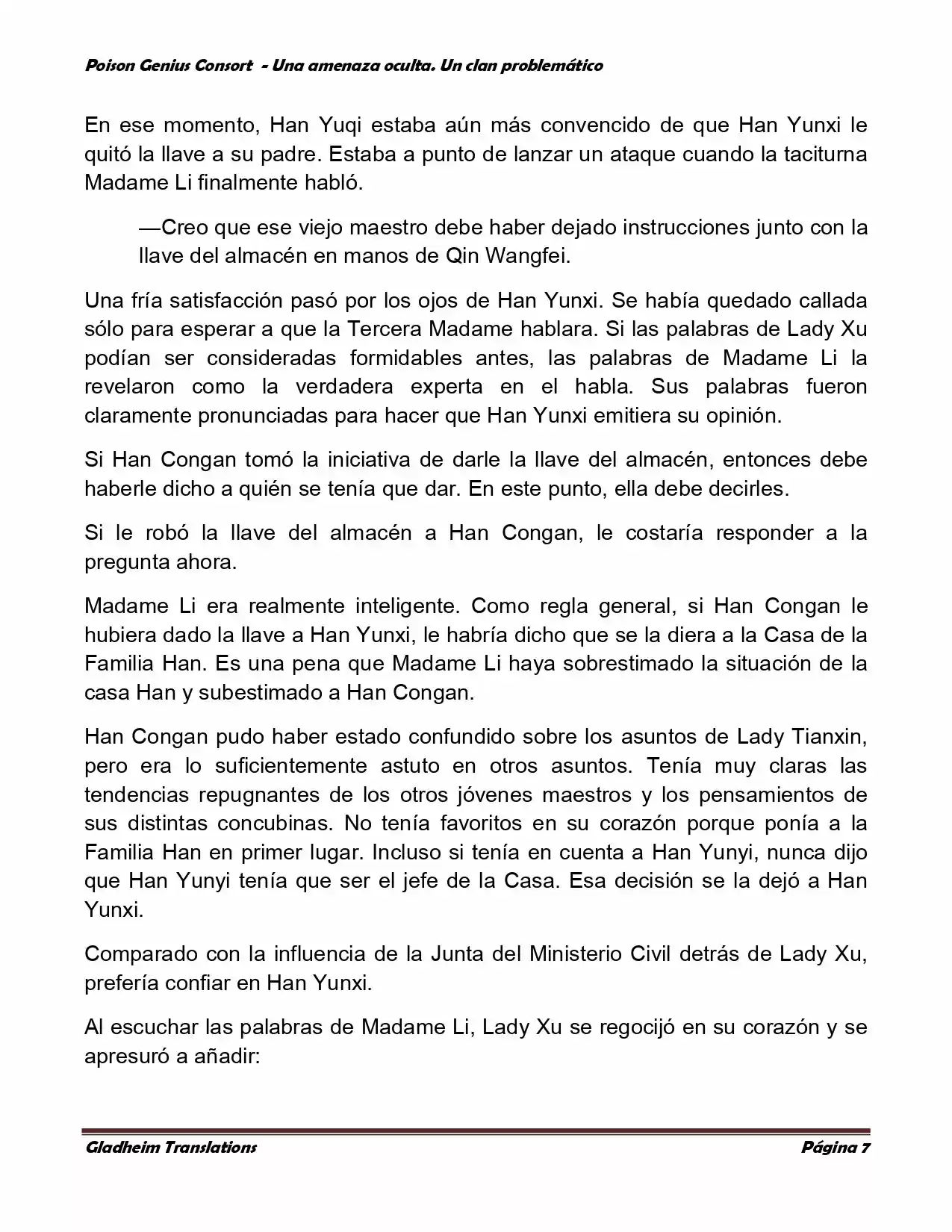 Poison Genious Consort (Novela) - Capítulo 94 - Página 7 - LectorTMOo