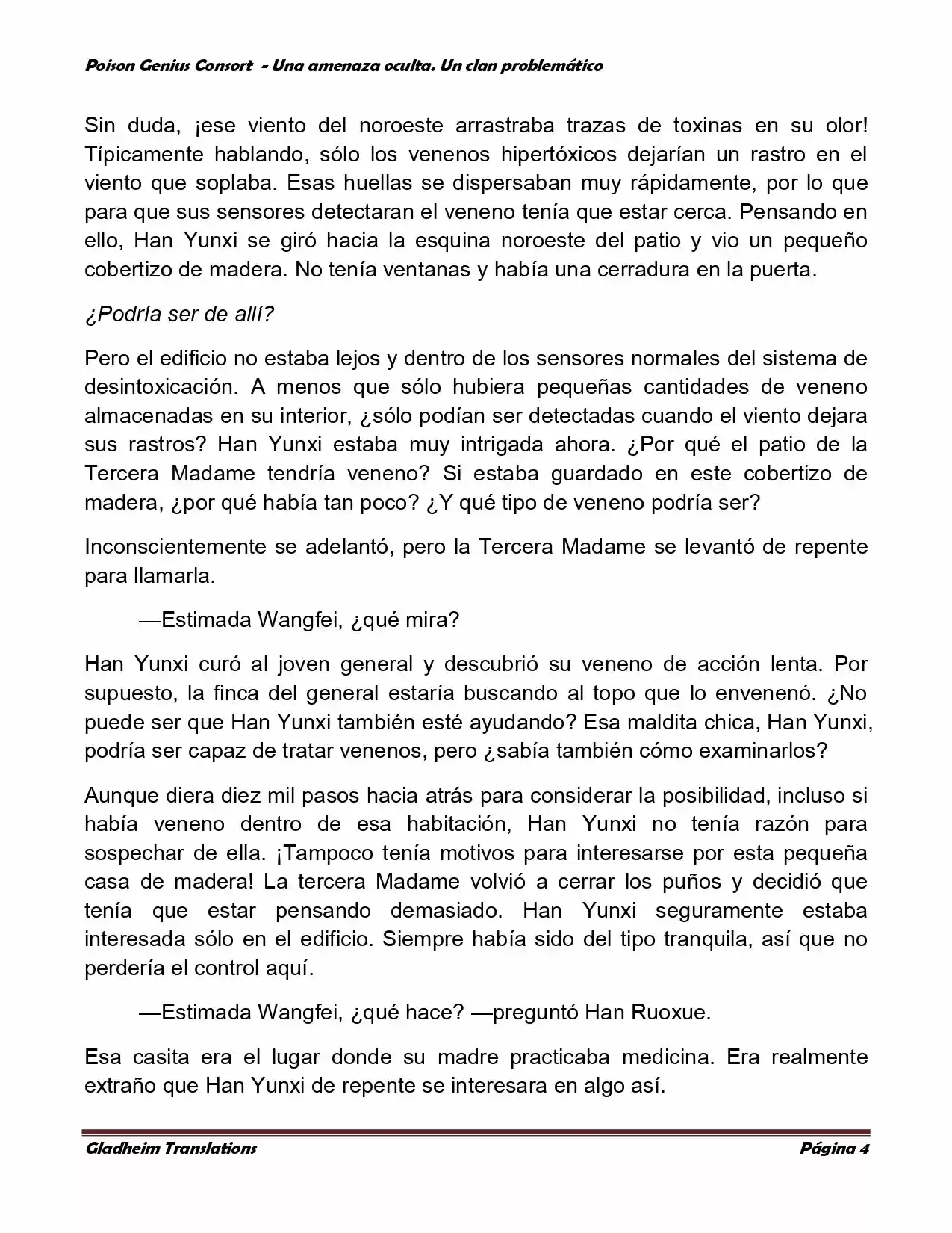 Poison Genious Consort (Novela) - Capítulo 95 - Página 4 - LectorTMOo