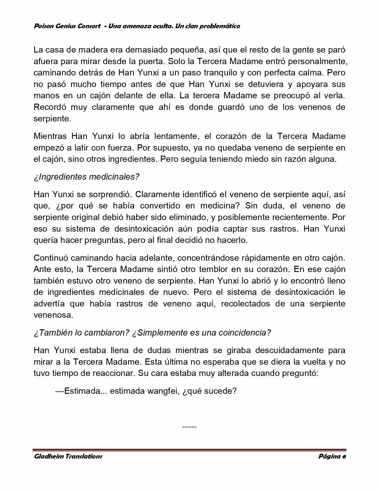 Poison Genious Consort (Novela) - Capítulo 95 - Página 6 - LectorTMOo