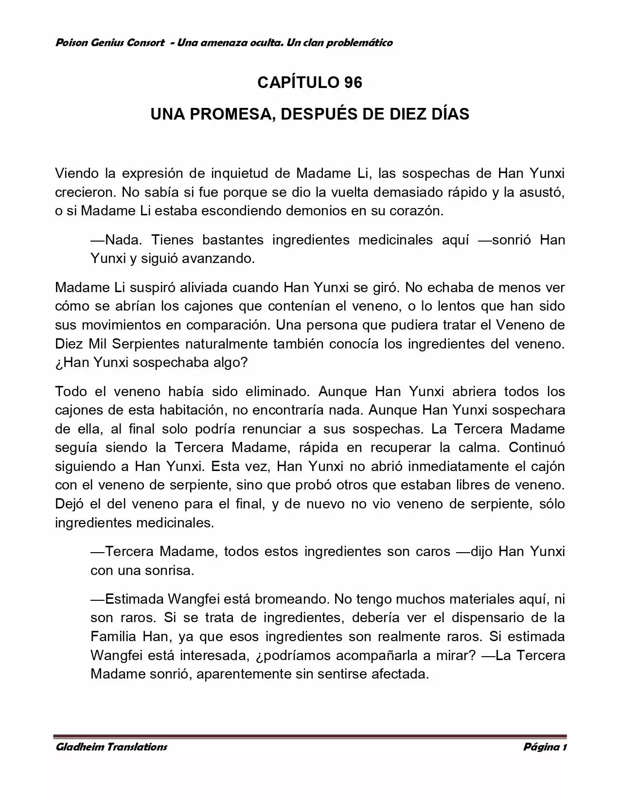 Poison Genious Consort (Novela) - Capítulo 96 - Página 1 - LectorTMOo
