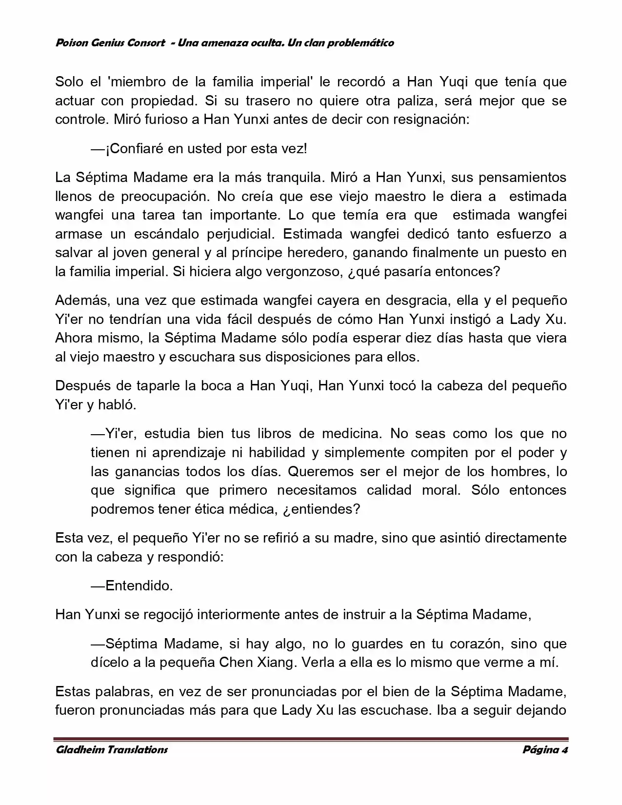 Poison Genious Consort (Novela) - Capítulo 96 - Página 4 - LectorTMOo