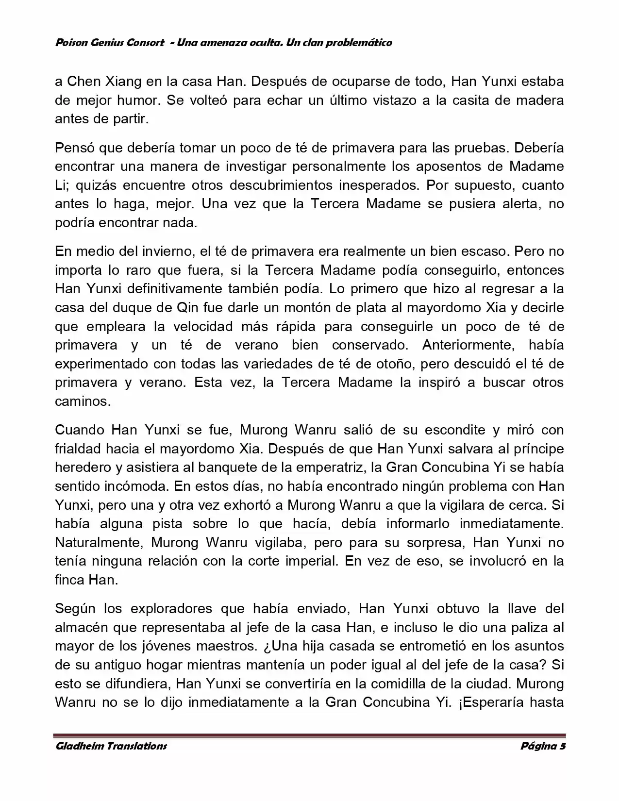 Poison Genious Consort (Novela) - Capítulo 96 - Página 5 - LectorTMOo