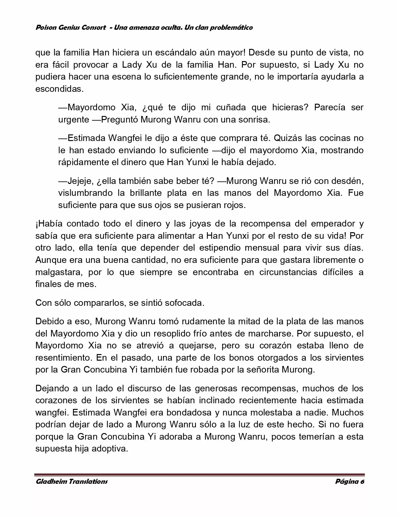 Poison Genious Consort (Novela) - Capítulo 96 - Página 6 - LectorTMOo