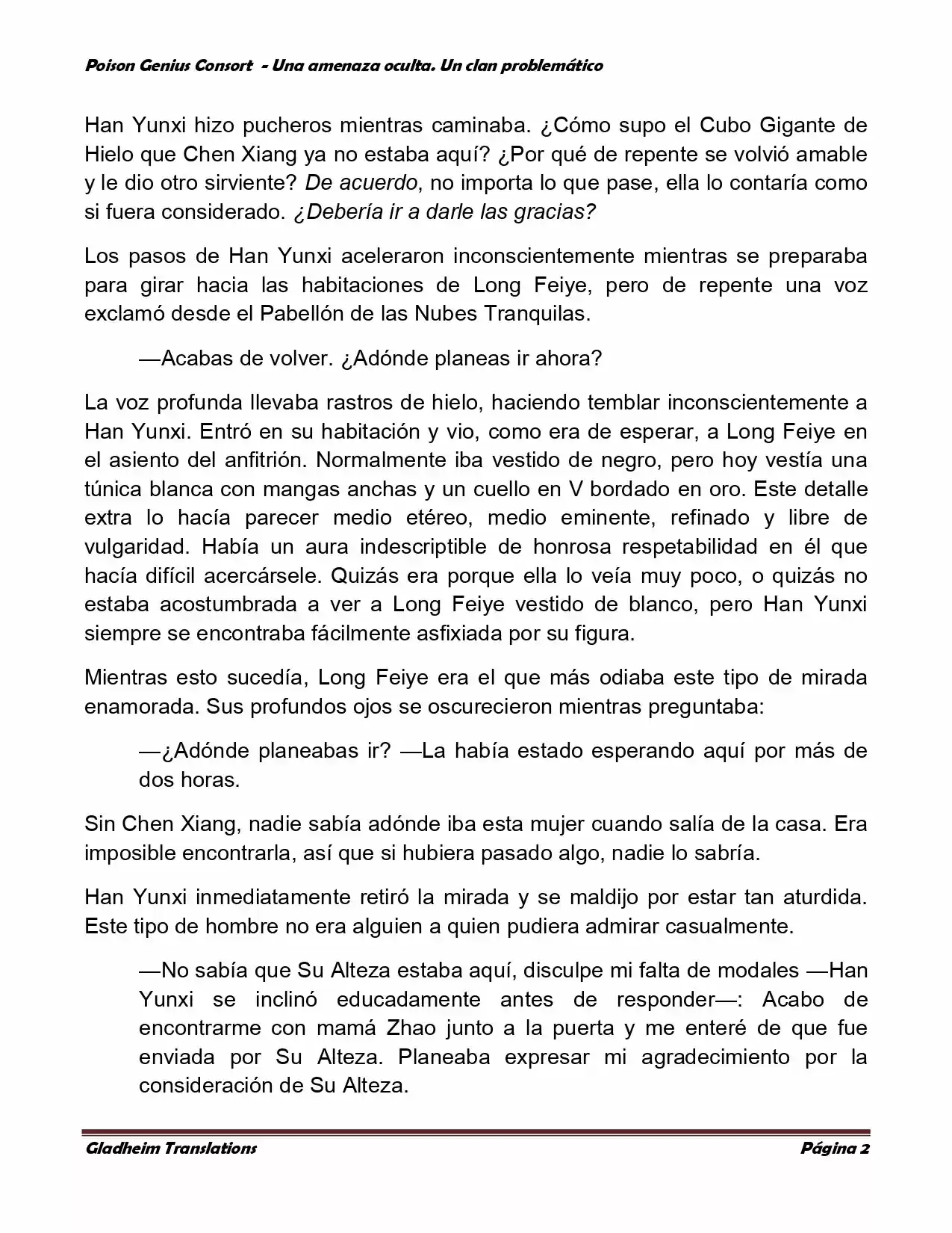 Poison Genious Consort (Novela) - Capítulo 97 - Página 2 - LectorTMOo