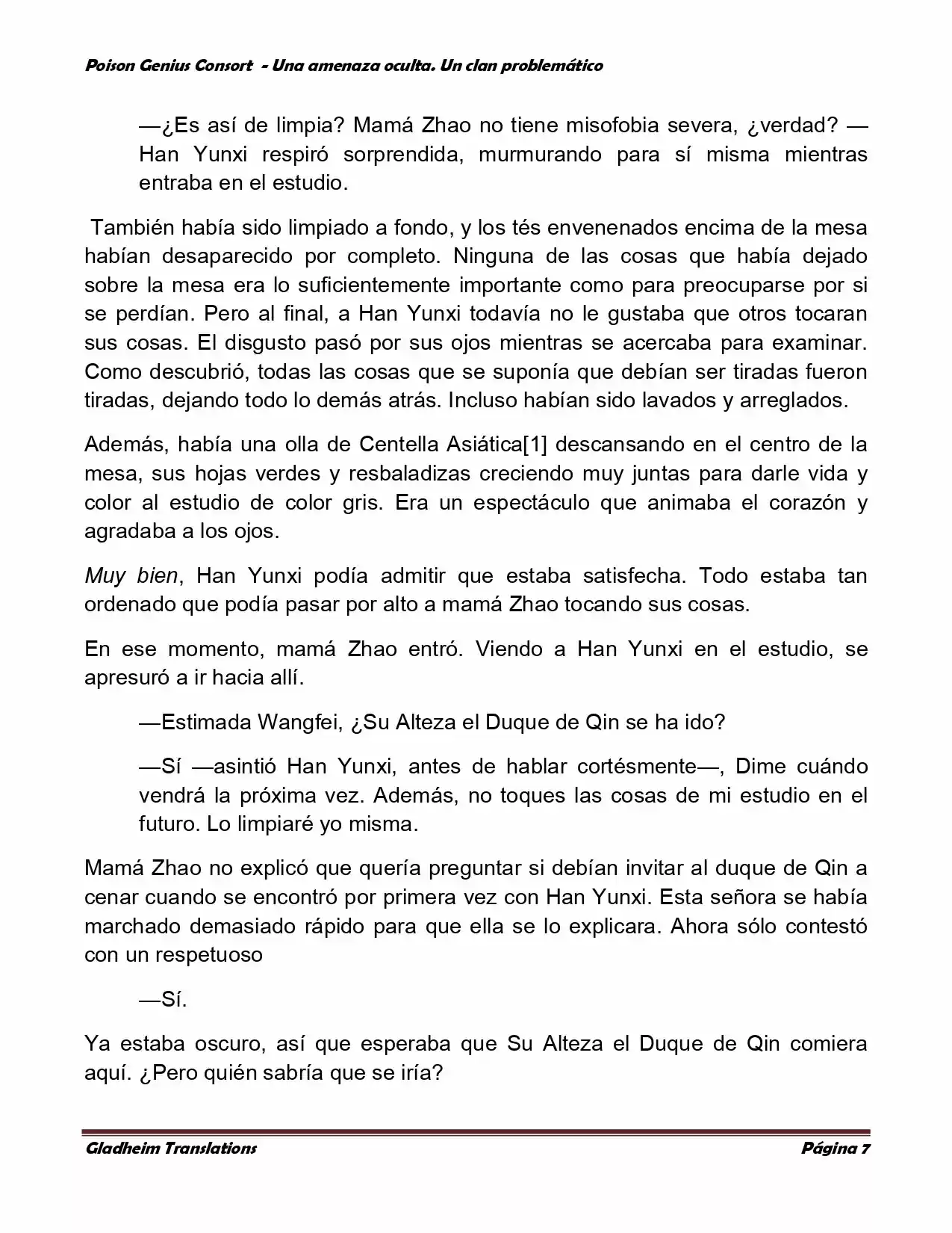 Poison Genious Consort (Novela) - Capítulo 97 - Página 7 - LectorTMOo