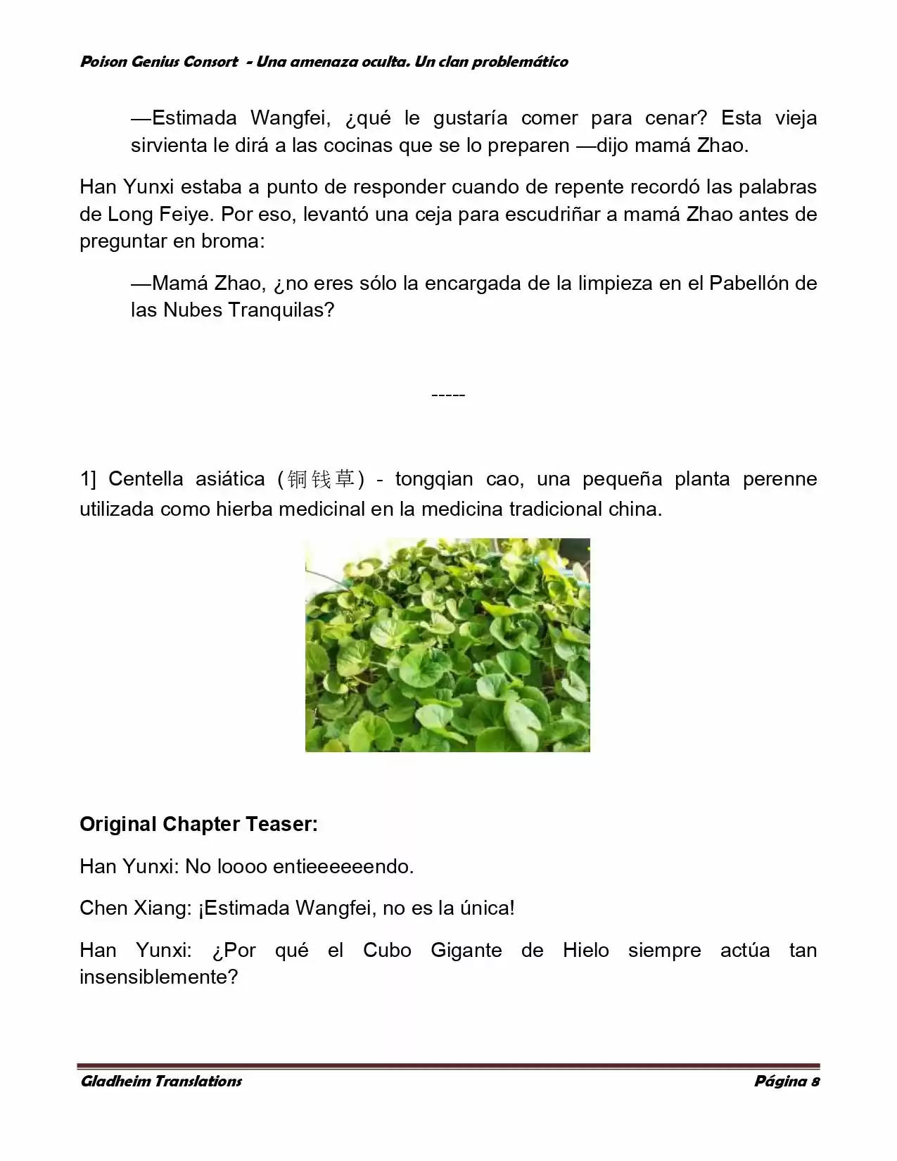 Poison Genious Consort (Novela) - Capítulo 97 - Página 8 - LectorTMOo