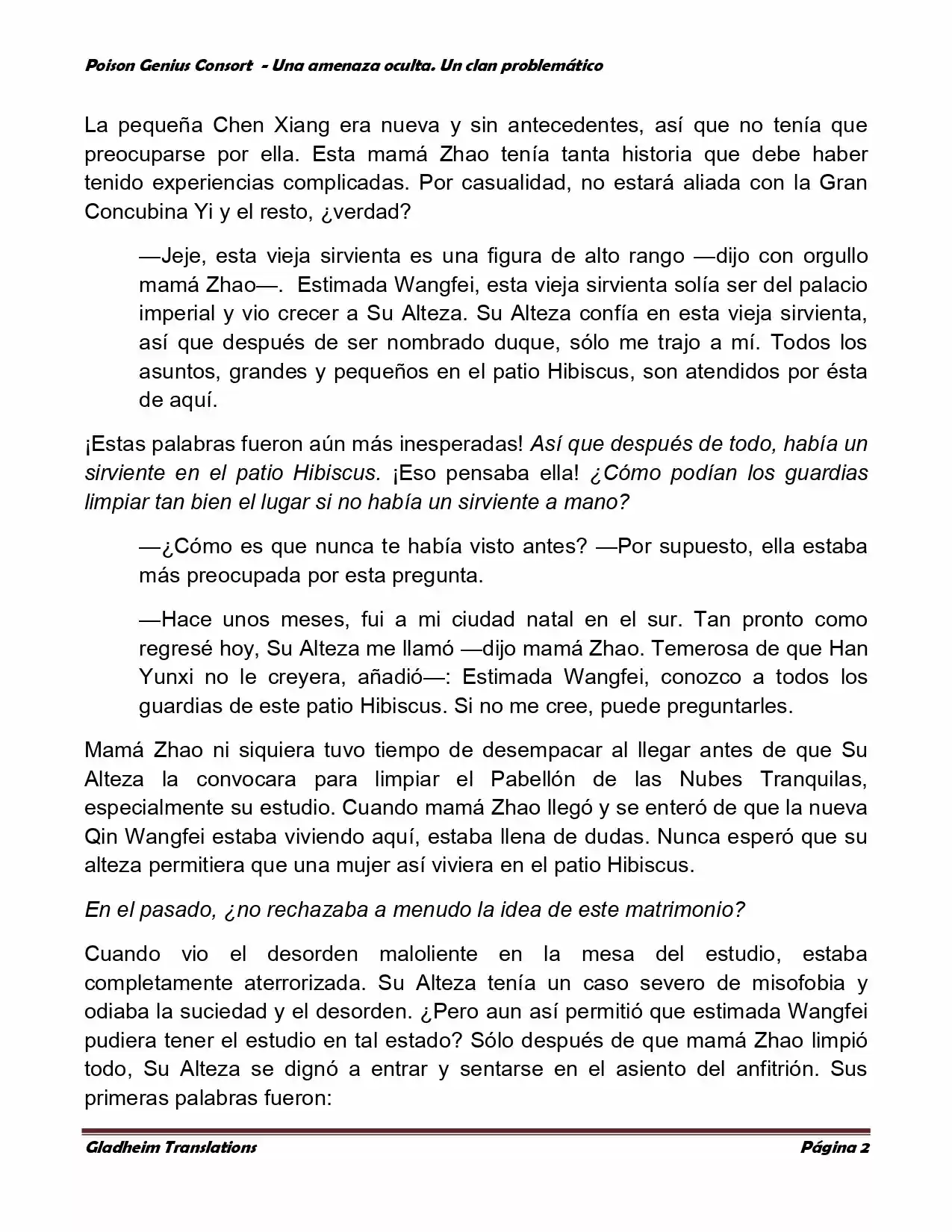 Poison Genious Consort (Novela) - Capítulo 98 - Página 2 - LectorTMOo