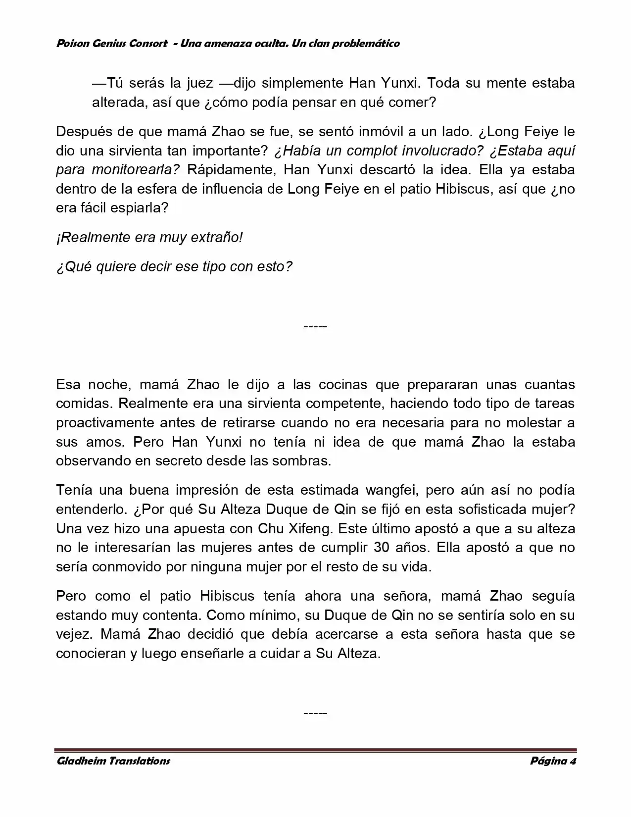 Poison Genious Consort (Novela) - Capítulo 98 - Página 4 - LectorTMOo