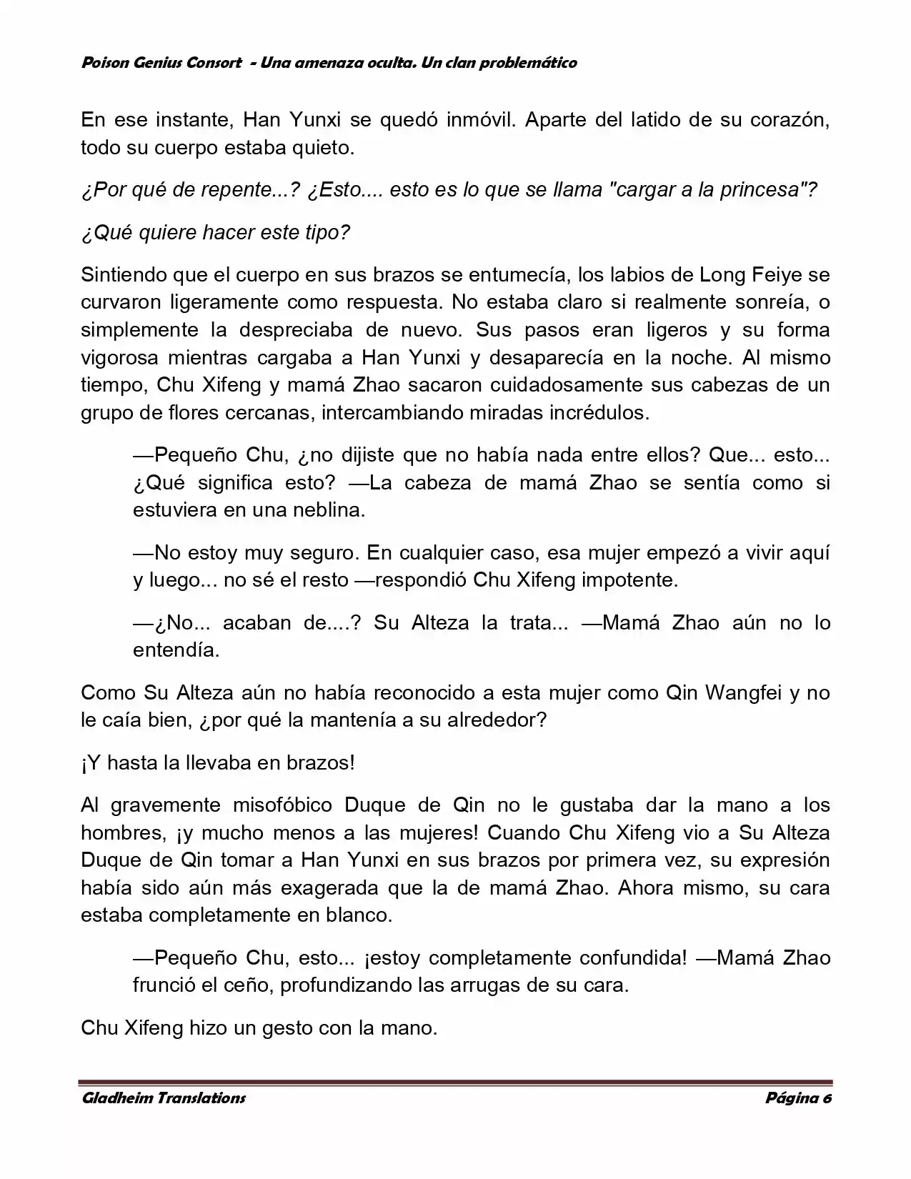 Poison Genious Consort (Novela) - Capítulo 99 - Página 6 - LectorTMOo