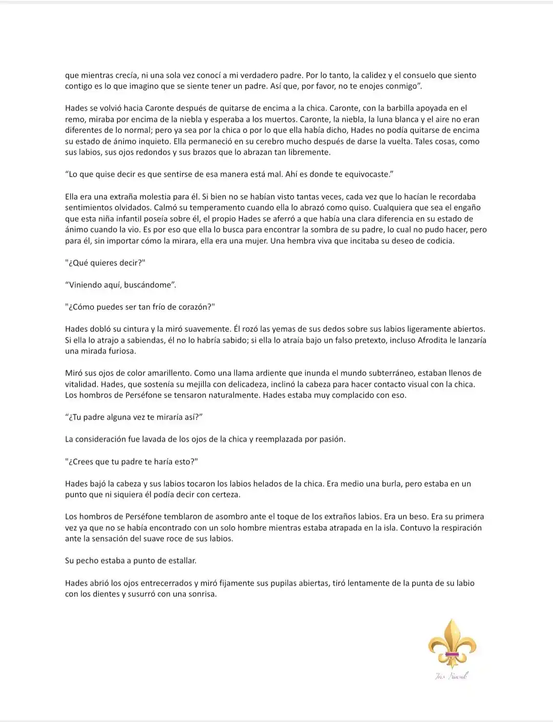 POR PERSÉFONE (Novela) - Capítulo 11 - Página 4 - LectorTMOo