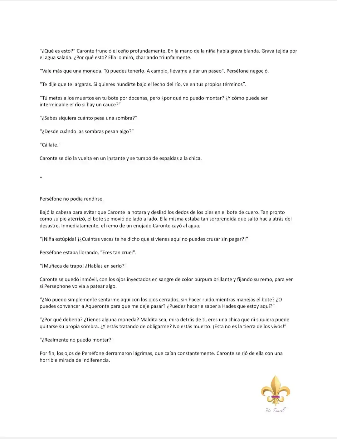 POR PERSÉFONE (Novela) - Capítulo 14 - Página 4 - LectorTMOo