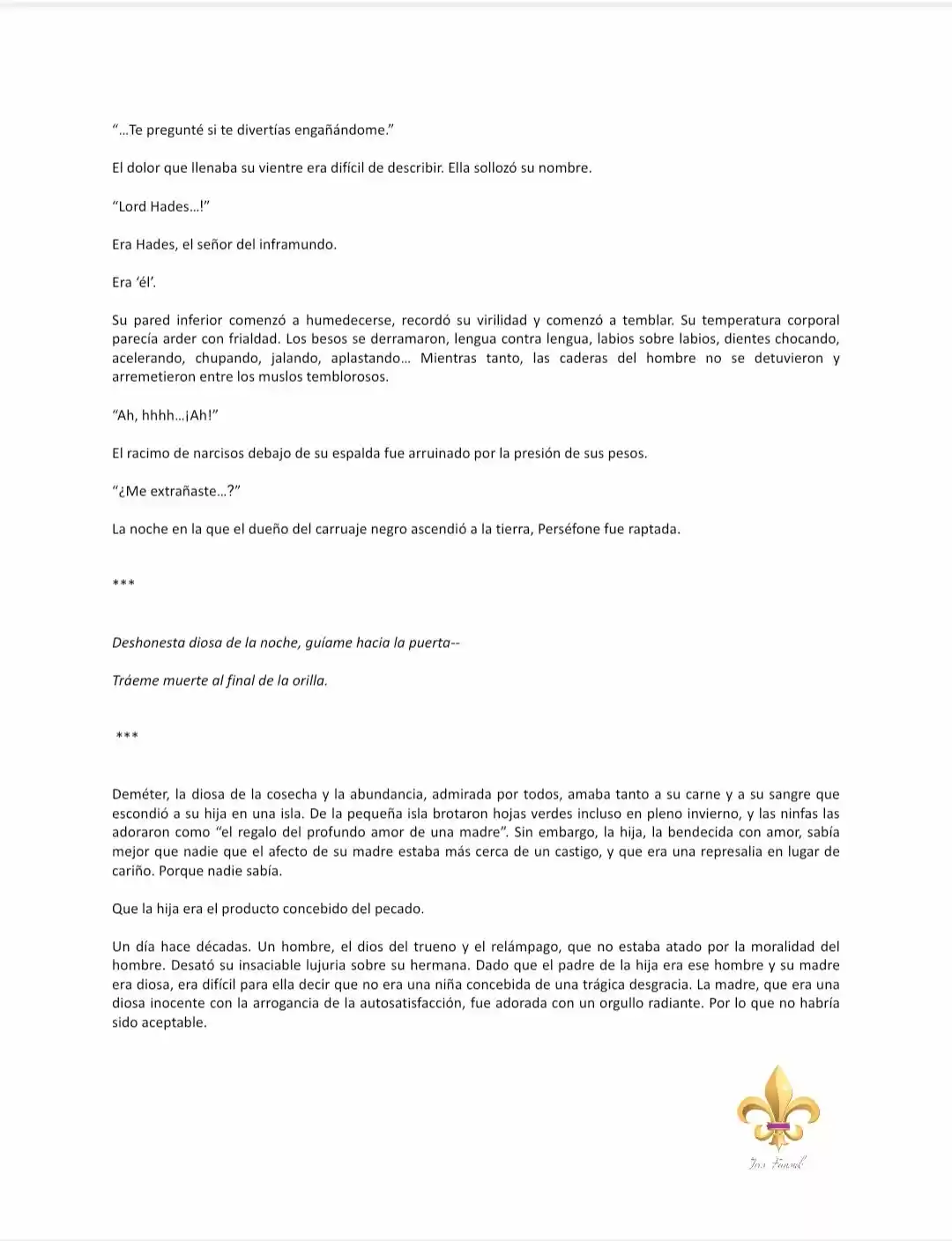 POR PERSÉFONE (Novela) - Capítulo 2 - Página 4 - LectorTMOo