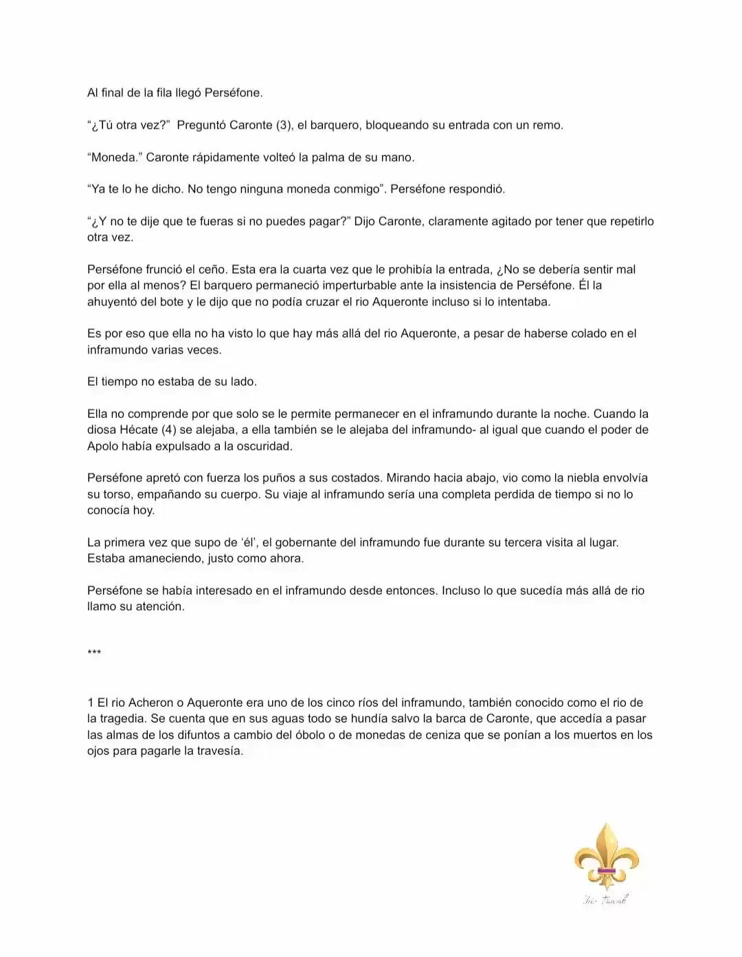 POR PERSÉFONE (Novela) - Capítulo 3 - Página 5 - LectorTMOo