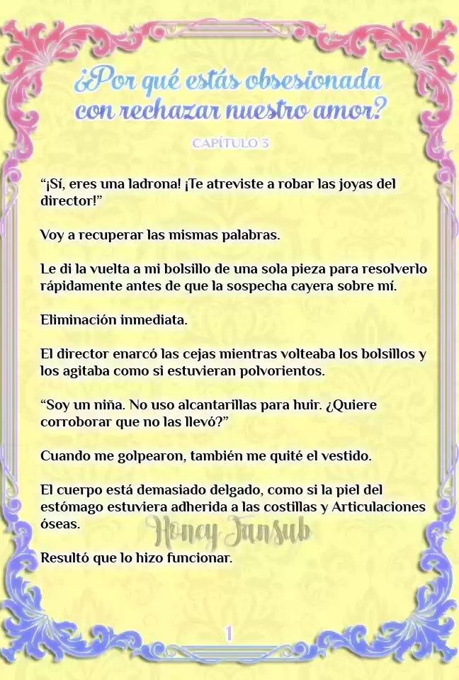 ¿Por Qué Estás Obsesionada Con Rechazar Nuestro Amor? (Novela) - Capítulo 3 - Página 3 - LectorTMOo