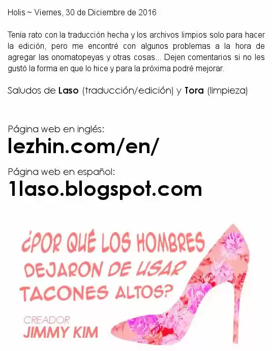 Por Qué Los Hombres Dejaron De Usar Tacones? - Capítulo 1 - Página 1 - LectorTMOo