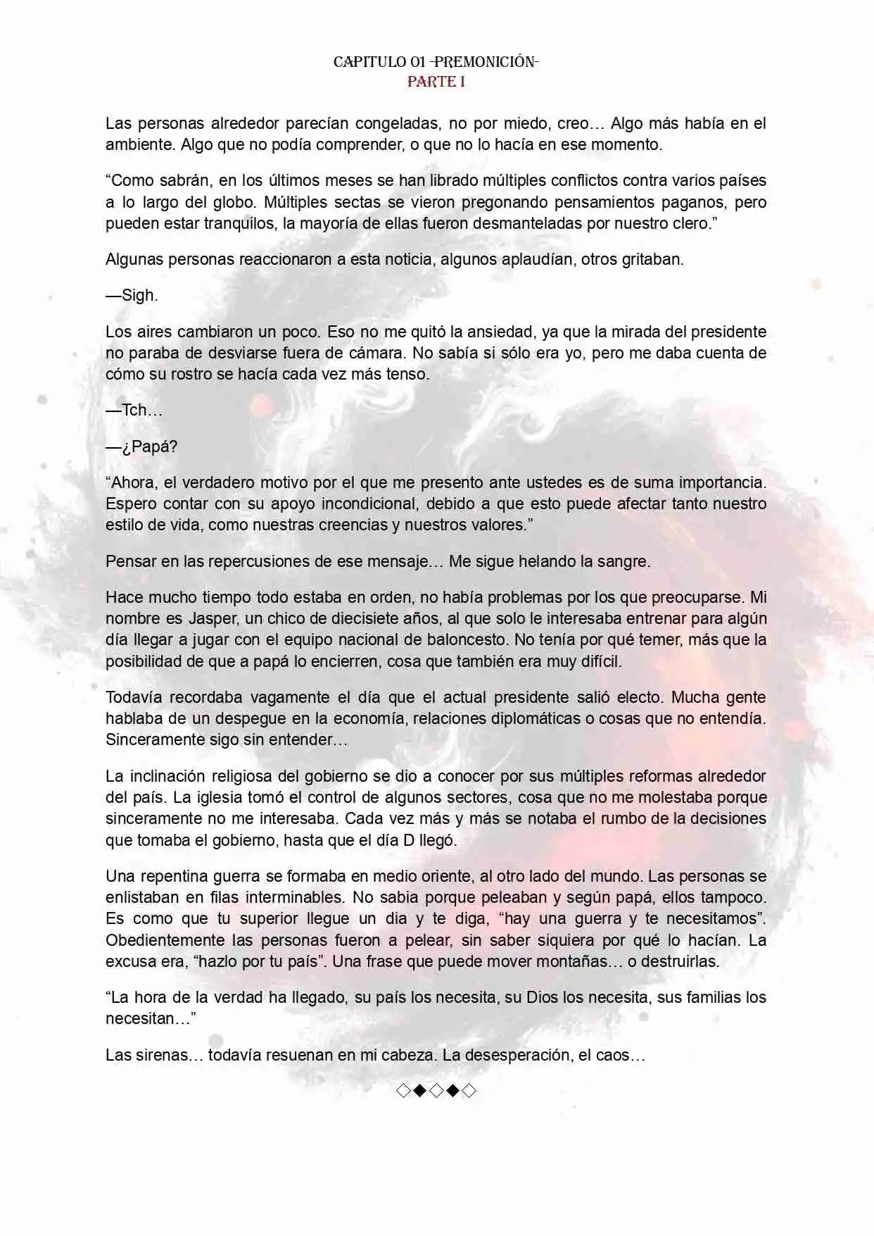 PORTADORES: ALMAS CORRUPTAS EN EL FIN DEL MUNDO (Novela) - Capítulo 1.1 - Página 5 - LectorTMOo